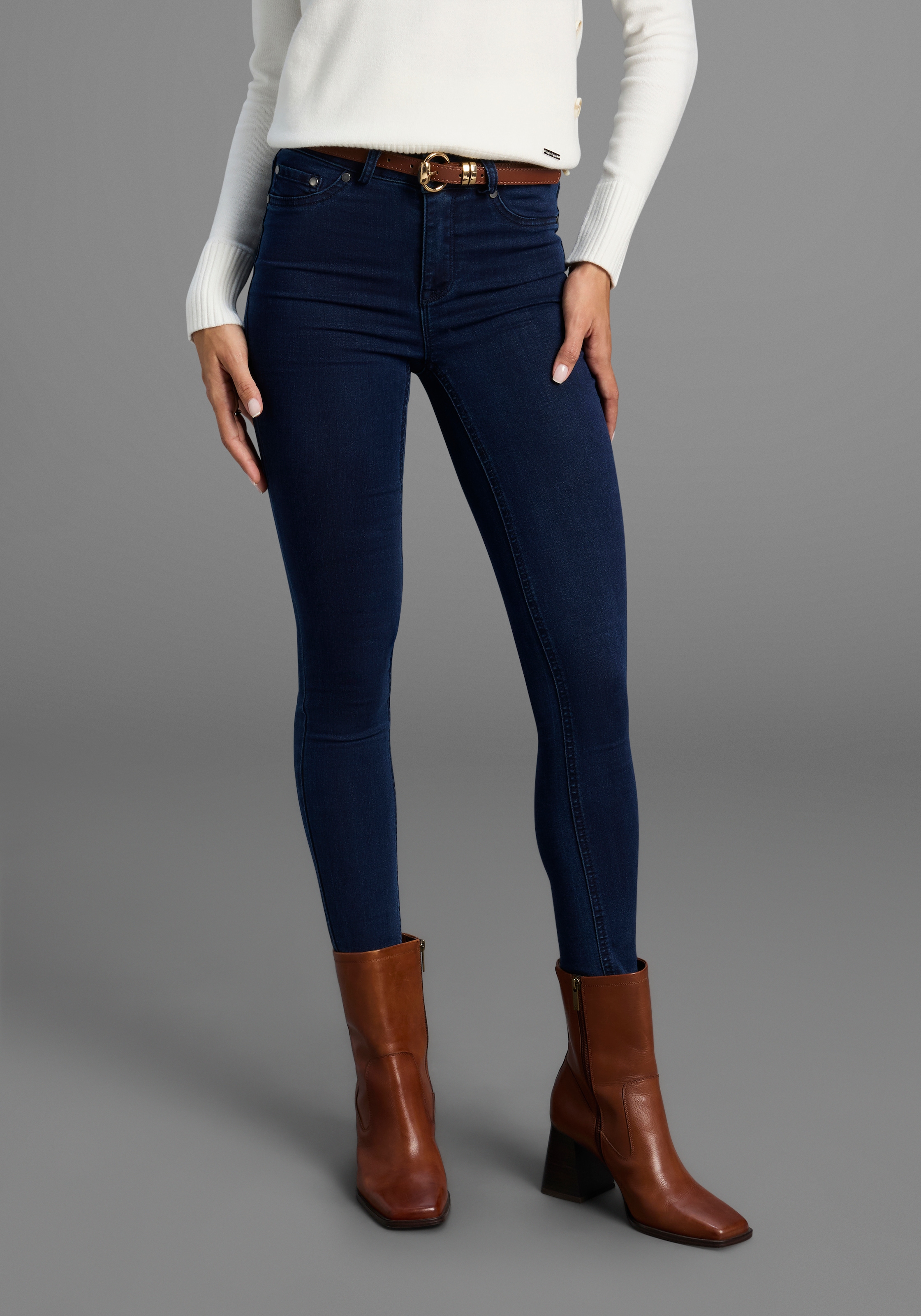 Arizona Skinny-fit-Jeans "Ultra Stretch", extra-eng geschnittene Beinform, günstig online kaufen