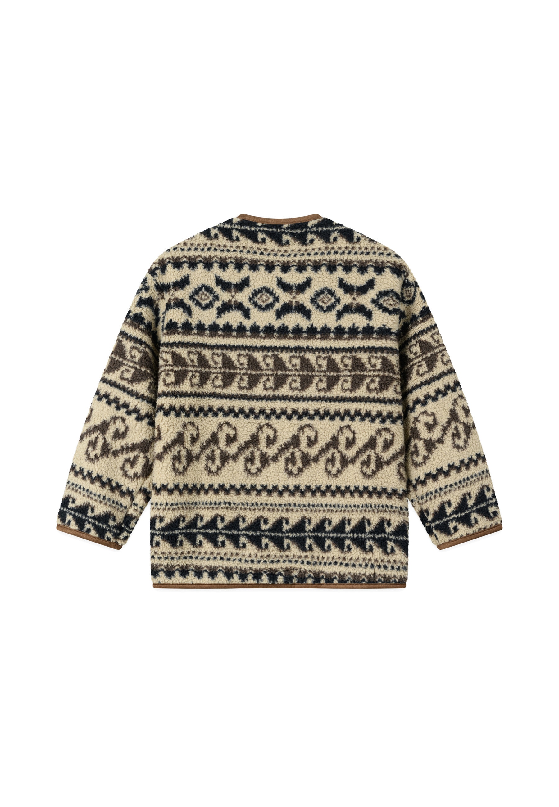 Another Cotton Lab Fleecejacke »Another Cotton Lab Another Cozy Jacket« 1 Stk. tlg. ohne Kapuze