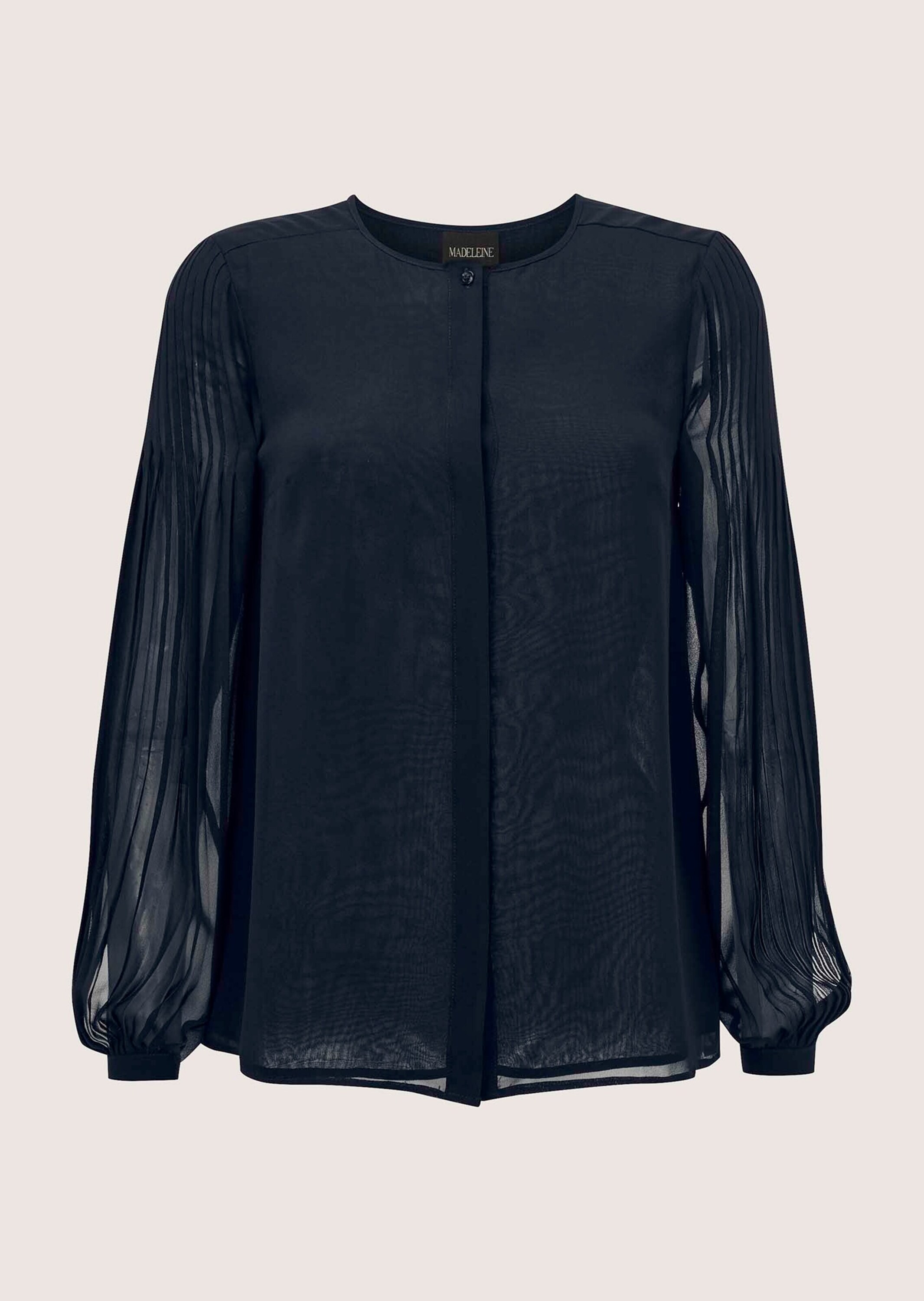 MADELEINE Damen Langarmbluse "Bluse Bluse", blau, Gr. 34, Obermaterial: 100% Polyester PES., Blusen