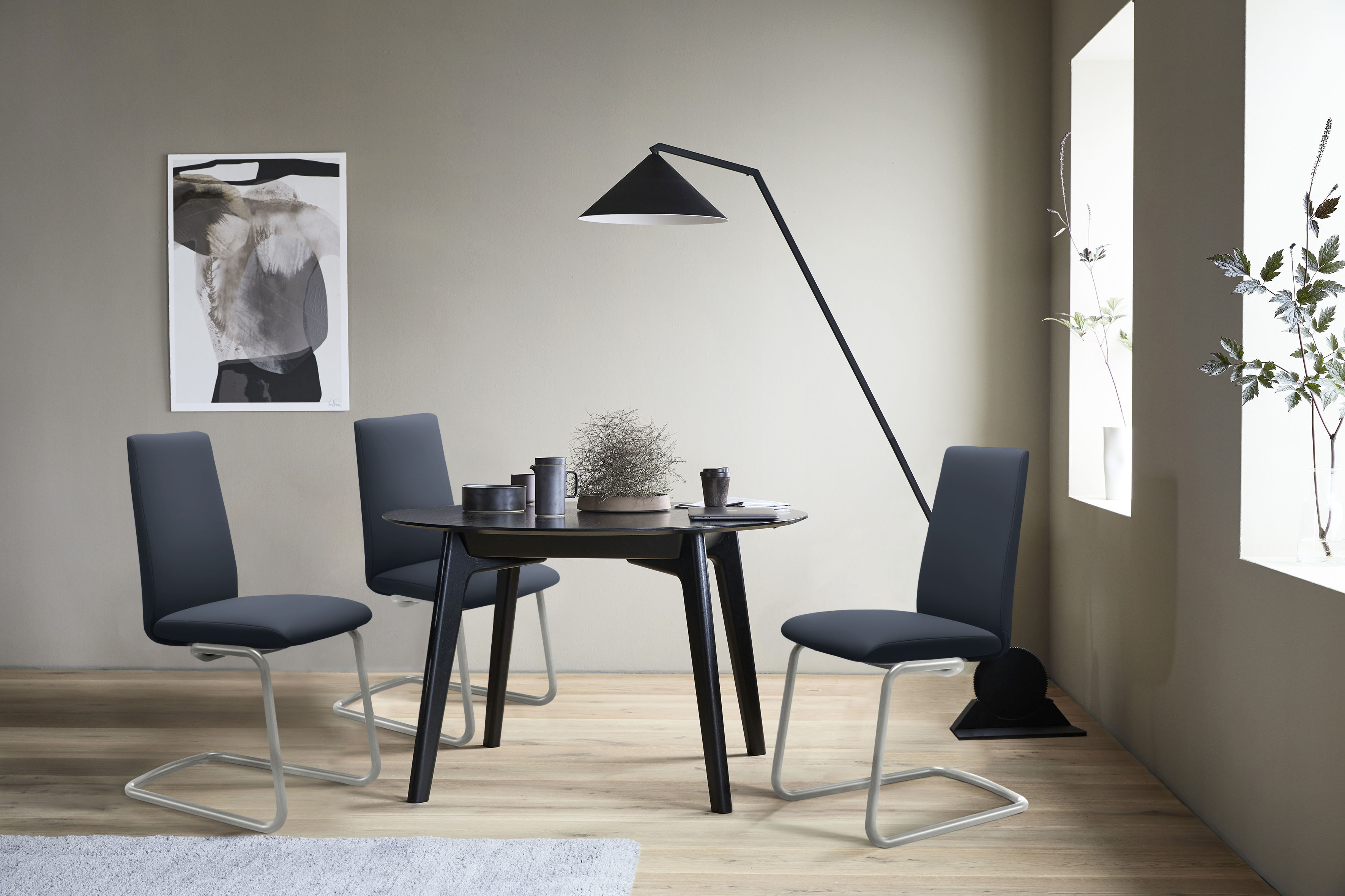 Stressless Polsterstuhl "Laurel" () Low Back, Größe L, mit Beinen aus Stahl in Chrom matt