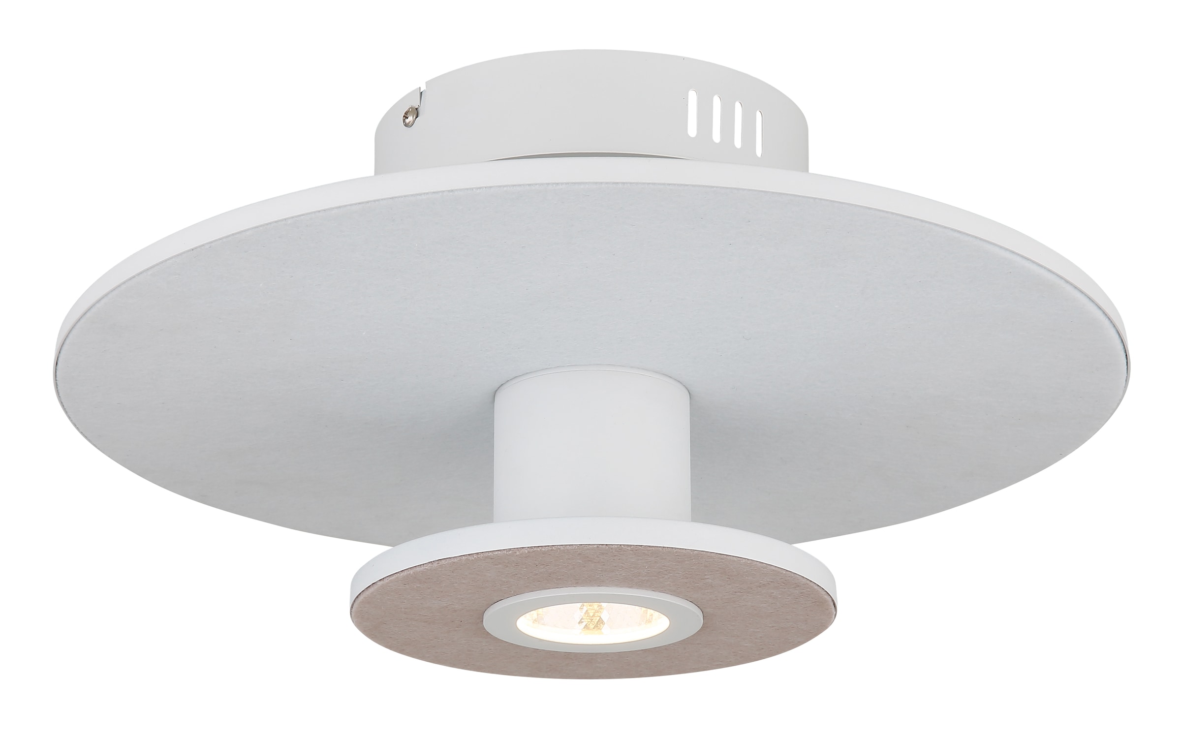 GLOBO LIGHTING LED Deckenleuchte »CARTER«, Leuchtmittel LED-Modul | LED fest integriert, Deckenlampe/3 Stufen bei Lichtschein/Wohnzimmer/weiß