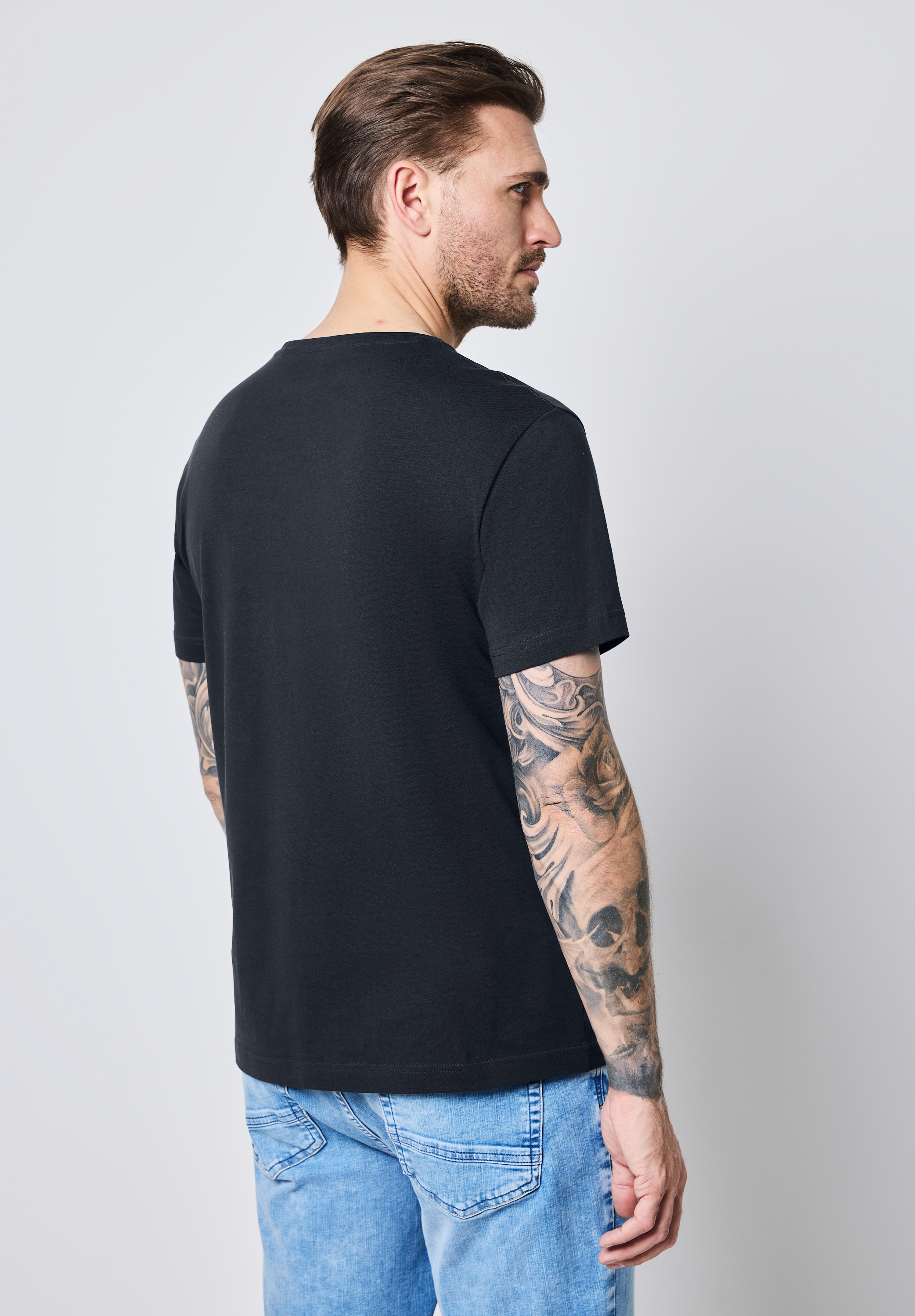 STREET ONE MEN T-Shirt, mit Rundhalsausschnitt