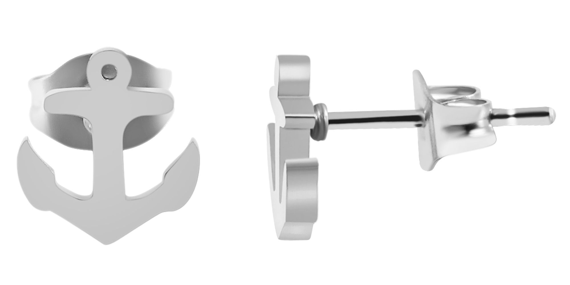Paar Ohrhänger ADELIA´S "Damen Ohrringe – Ohrstecker aus Edelstahl", Damen, Gr. Damen, Edelstahl, silber, Ohrringe, Geschenkidee: zeitlos und vielseitig 10
