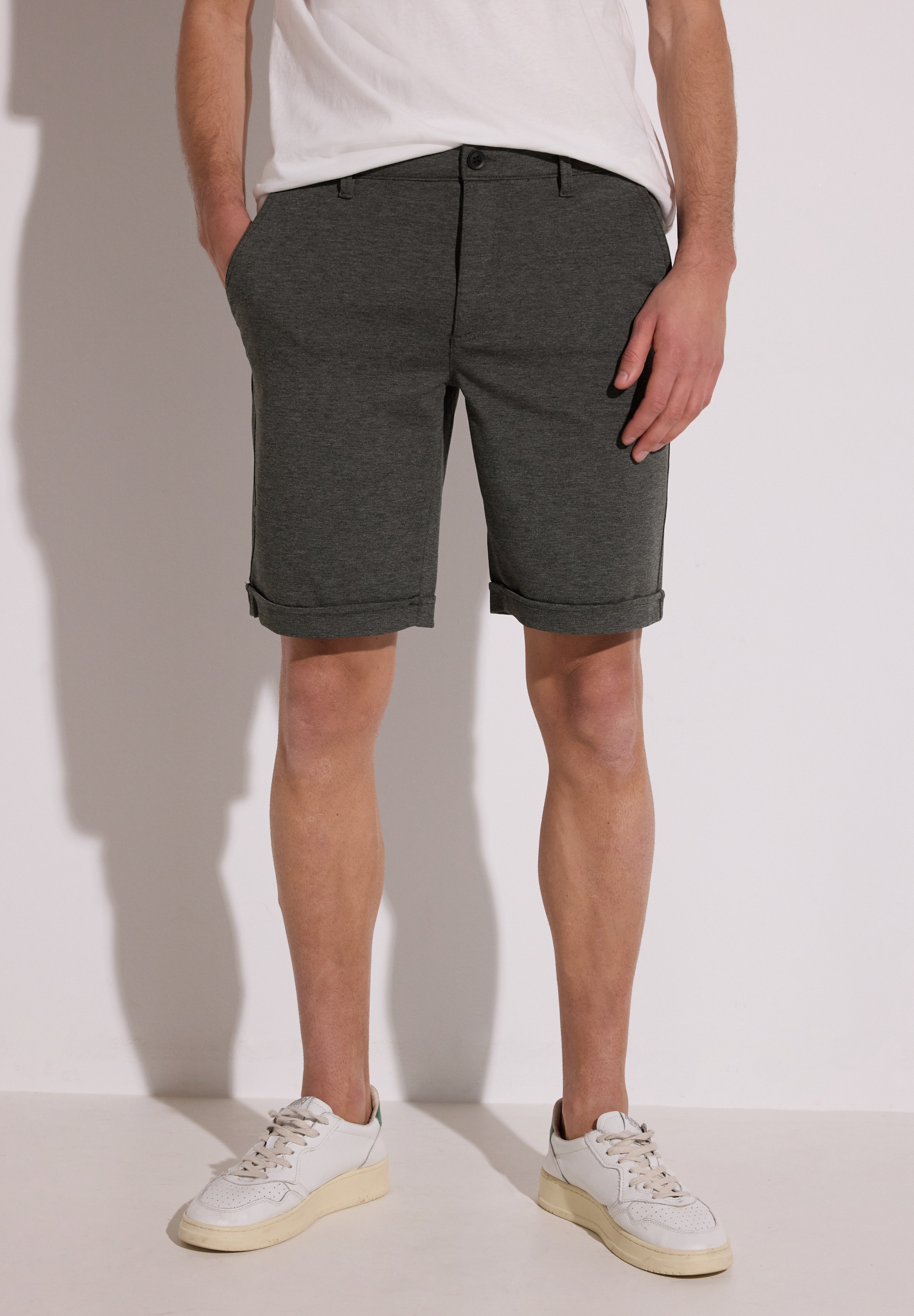 STREET ONE MEN Shorts mit Elastikbund günstig online kaufen