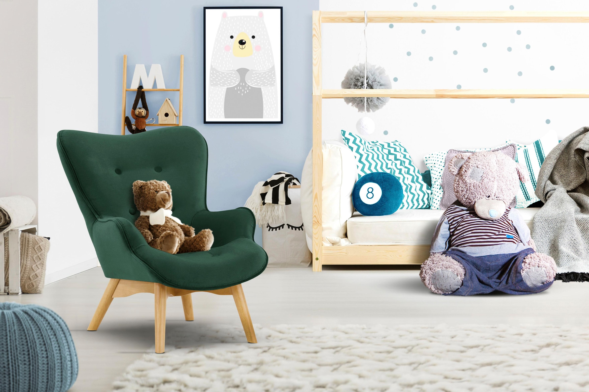 Home affaire Sessel "Duca Mini" in kleiner Ausführung für Kinder günstig online kaufen