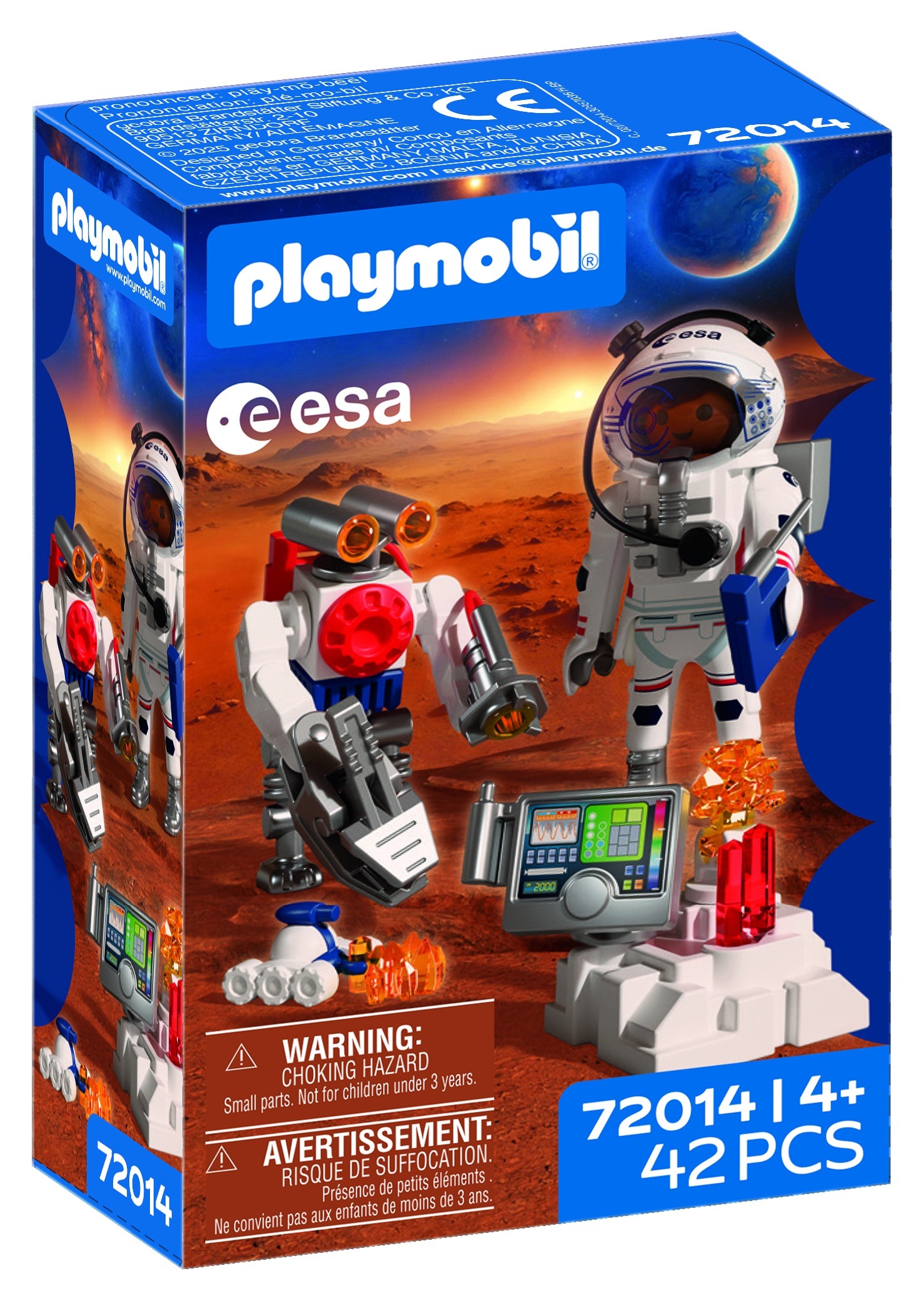 Playmobil® Konstruktions-Spielset »Astronaut mit Roboter (72014), ESA«