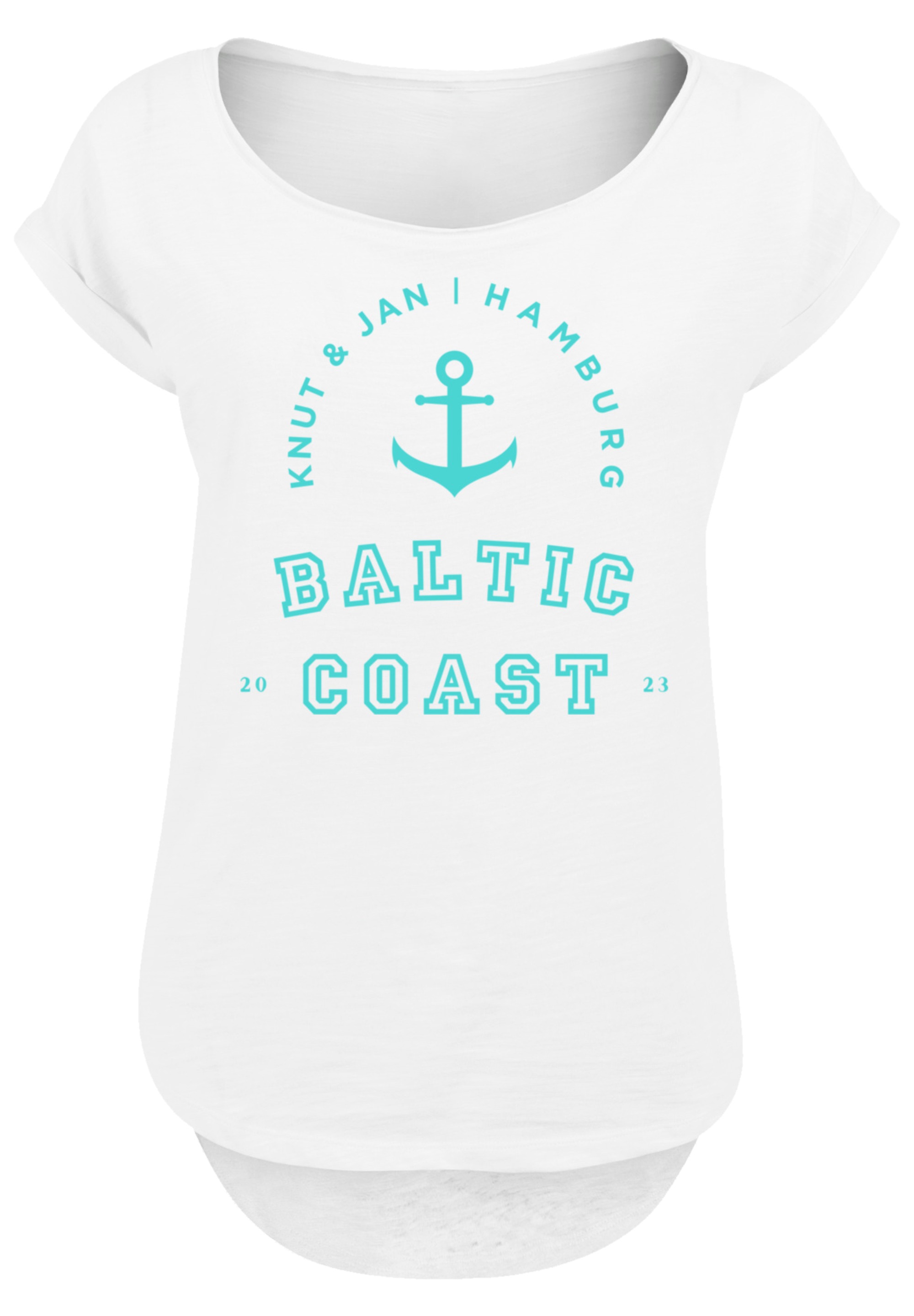 F4NT4STIC T-Shirt »Baltic Coast Ostsee Knut & Jan Hamburg Farbe«, Print