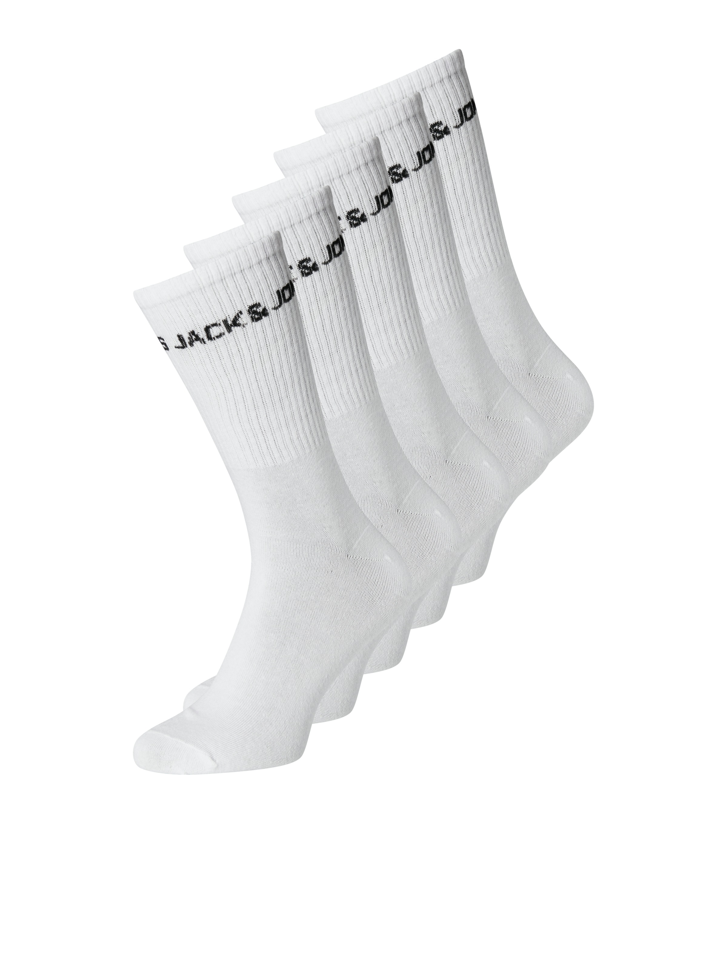 Jack & Jones PlusSize Tennissocken "JACBASIC LOGO TENNIS SOCK 5 PAC PLS NOOS" Packung, 5 Stk. tlg.