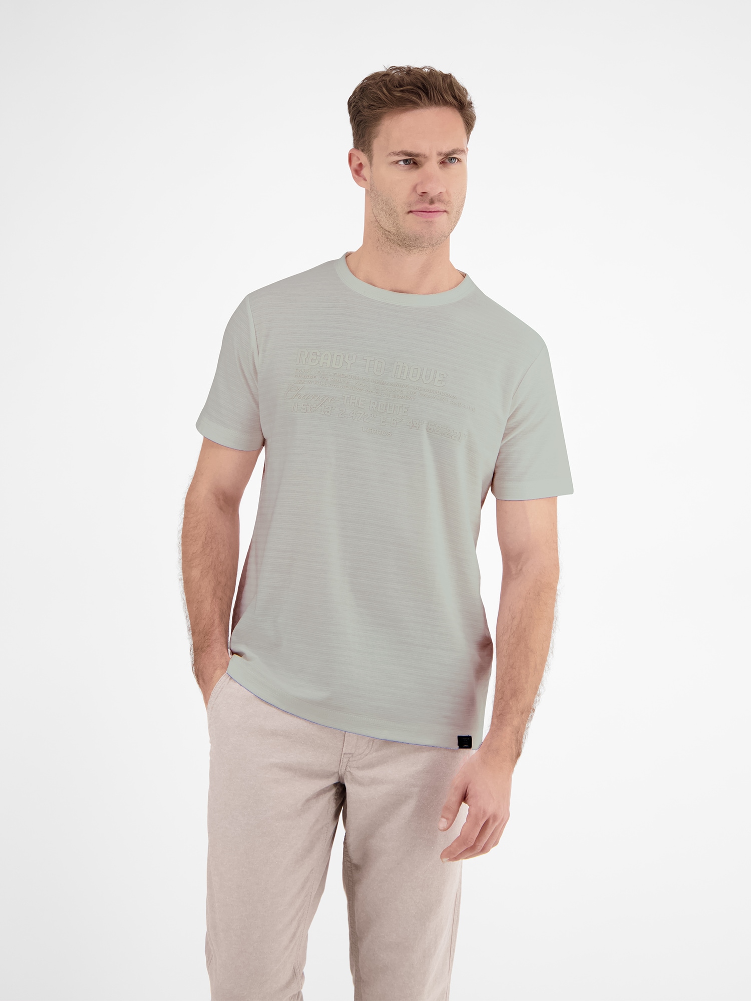 LERROS T-Shirt »T-Shirt in Strukturqualität«