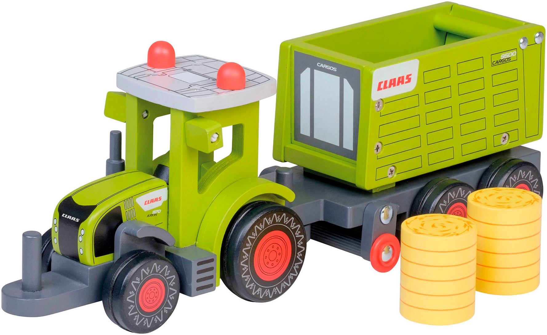 Spielzeug-Traktor »CLAAS Kids Axion 870«, aus Holz, mit Kipper