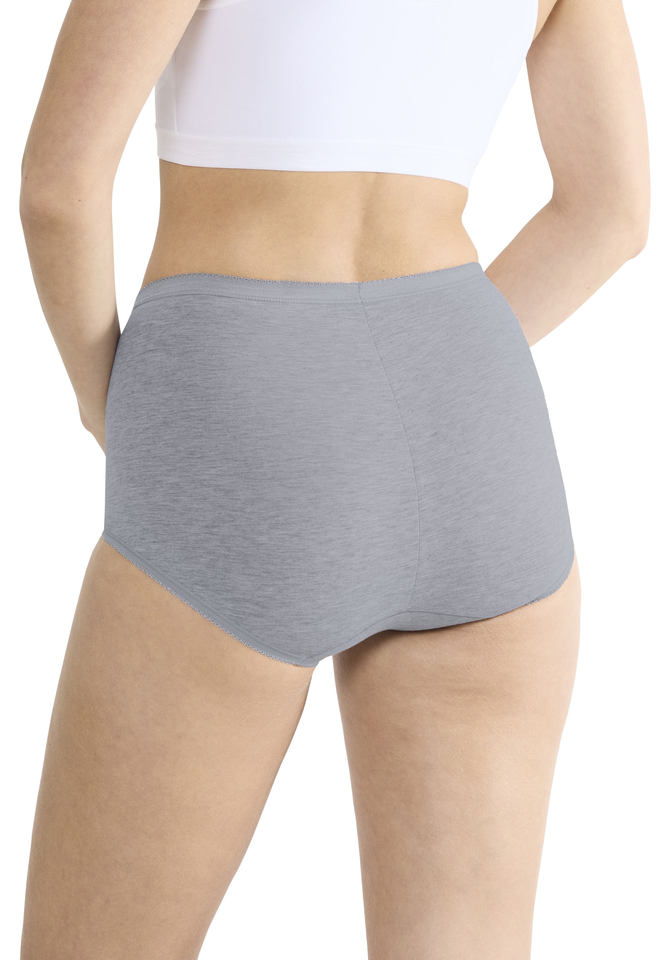 Thumbnail - sloggi Maxislip "Basic+" 4er Pack, Baumwollmischung, weiche Nähte, hohe Taille, elastisch
