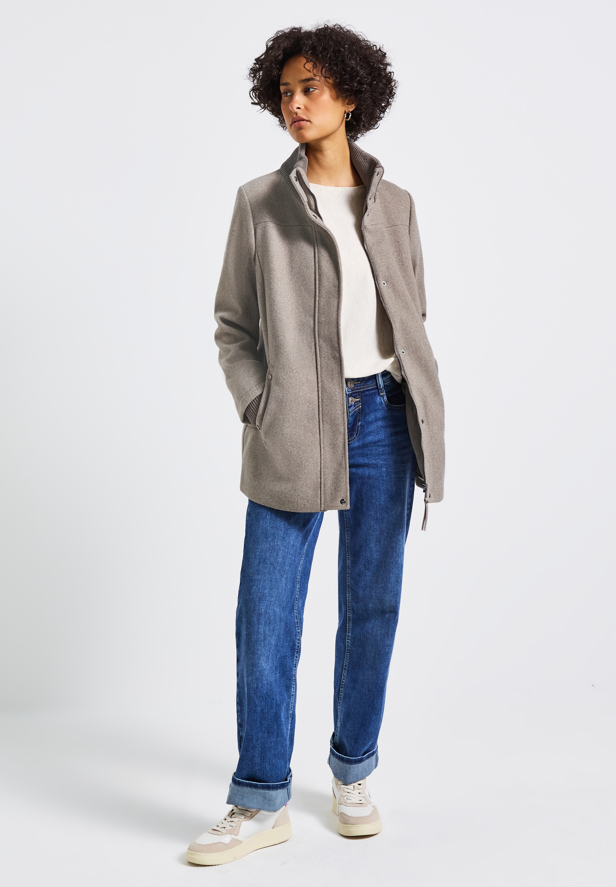 STREET ONE Kurzjacke, ohne Kapuze, mit Stehkragen