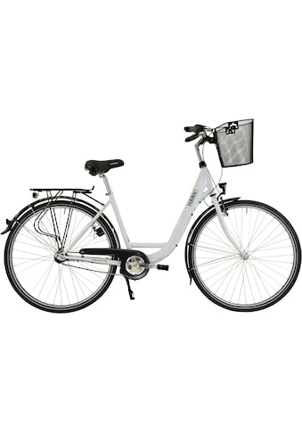 HAWK Bikes Cityrad »HAWK City Wave Premium Plus White«, 3 Gang, Shimano, Nexus Schaltwerk kaufen
