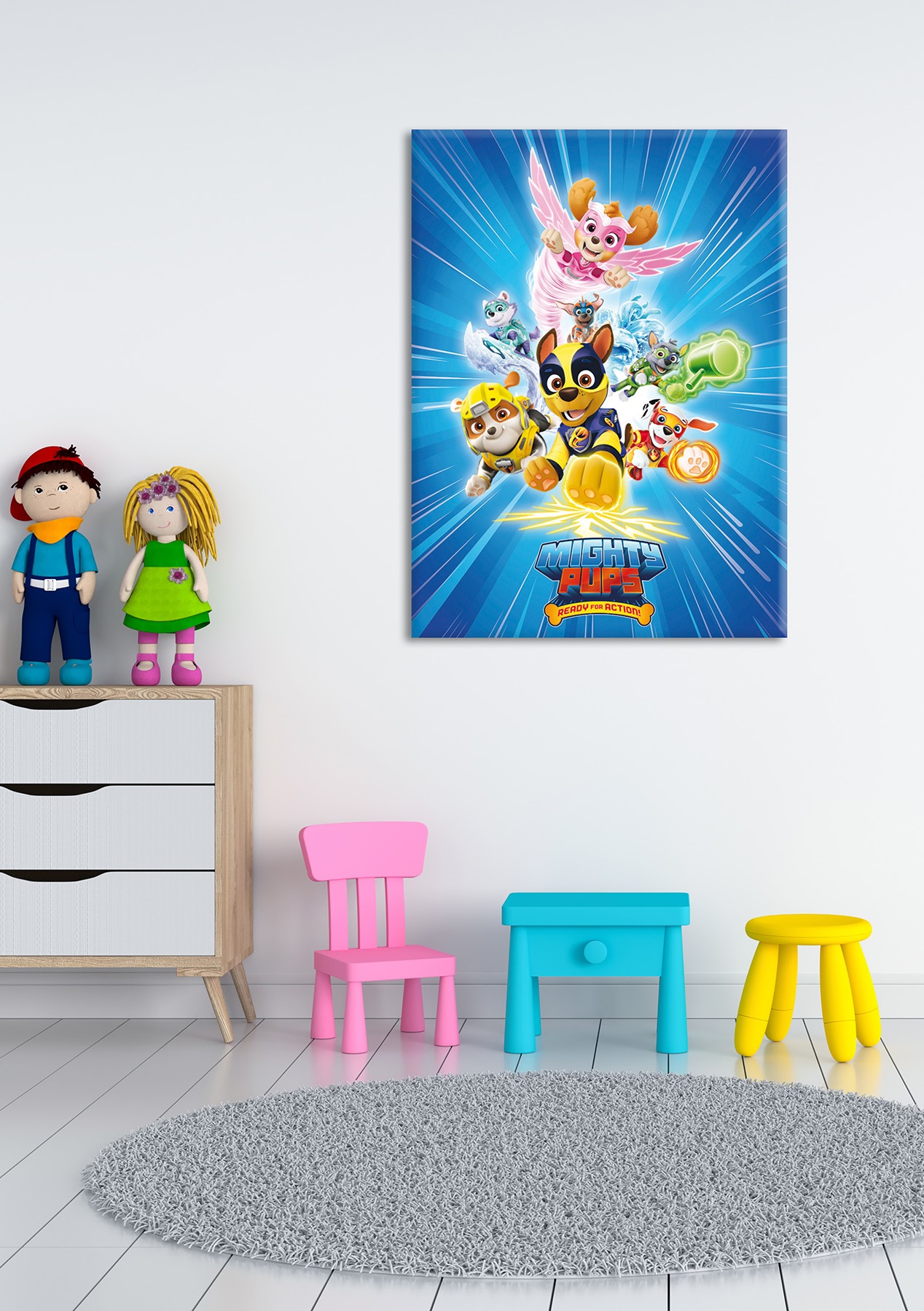 Bönninghoff Leinwandbild »Wandbild MIGHTY PUPS PAW PATROL 46x61 cm – Leinwandbild Keilrahmen« Hunde | Paw Patrol | Serien | Tiere 1 Stk. tlg. auf Keilrahmen gespannt