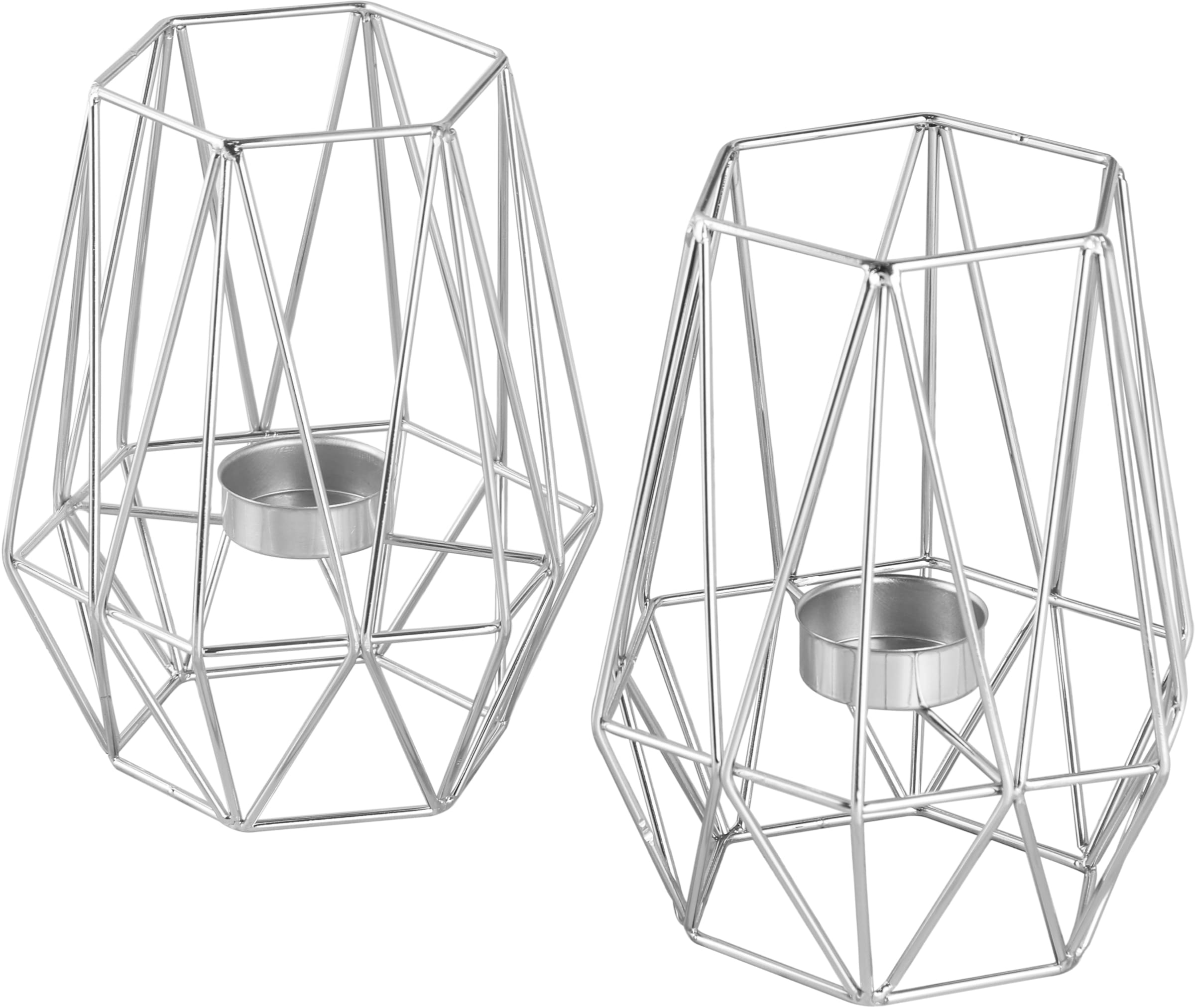 ECHTWERK Teelichthalter "Vintage Big, Weihnachtsdeko" moderner Kerzenhalter aus Eisen, geometrisches Design, Höhe ca. 17 cm