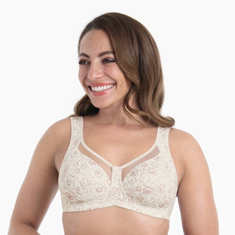 Damen Bügelloser BH "Clara Art", ANITA SINCE 1886, Gr. 105crystal, Obermaterial: 86% Polyamid, 14% Elasthan, bedruckt, gemustert, leicht transparent,