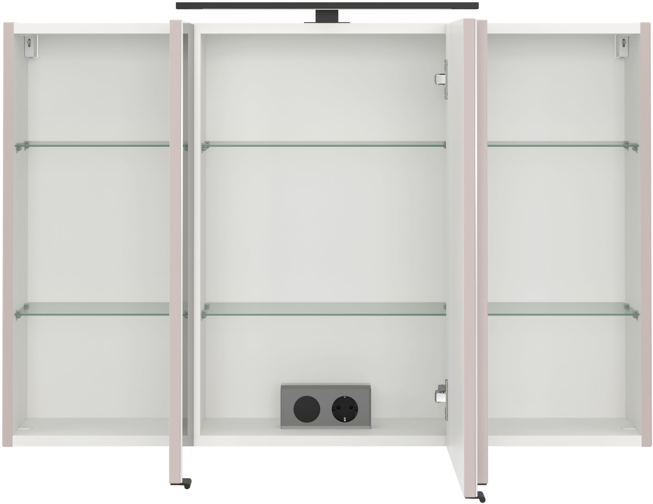 welltime Badmöbel-Set »SALVADA, 5tlg-Set, gedämpfte Scharniere, Softclose, Keramikbecken« Maße (B/T/H): 180/47,5/200 cm, 