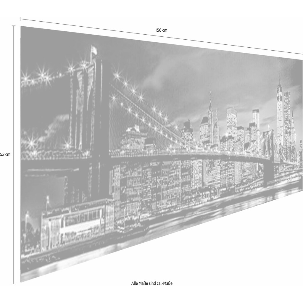 Reinders! Deco-Panel »New York bei Nacht«, 156/52 cm