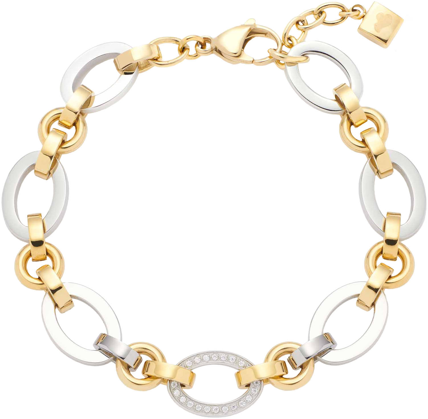 LEONARDO Damen Armband "Lena", 21cm, Edelstahl, gold, Edelstahl, Armbänder, mit Zirkonia (synth.)