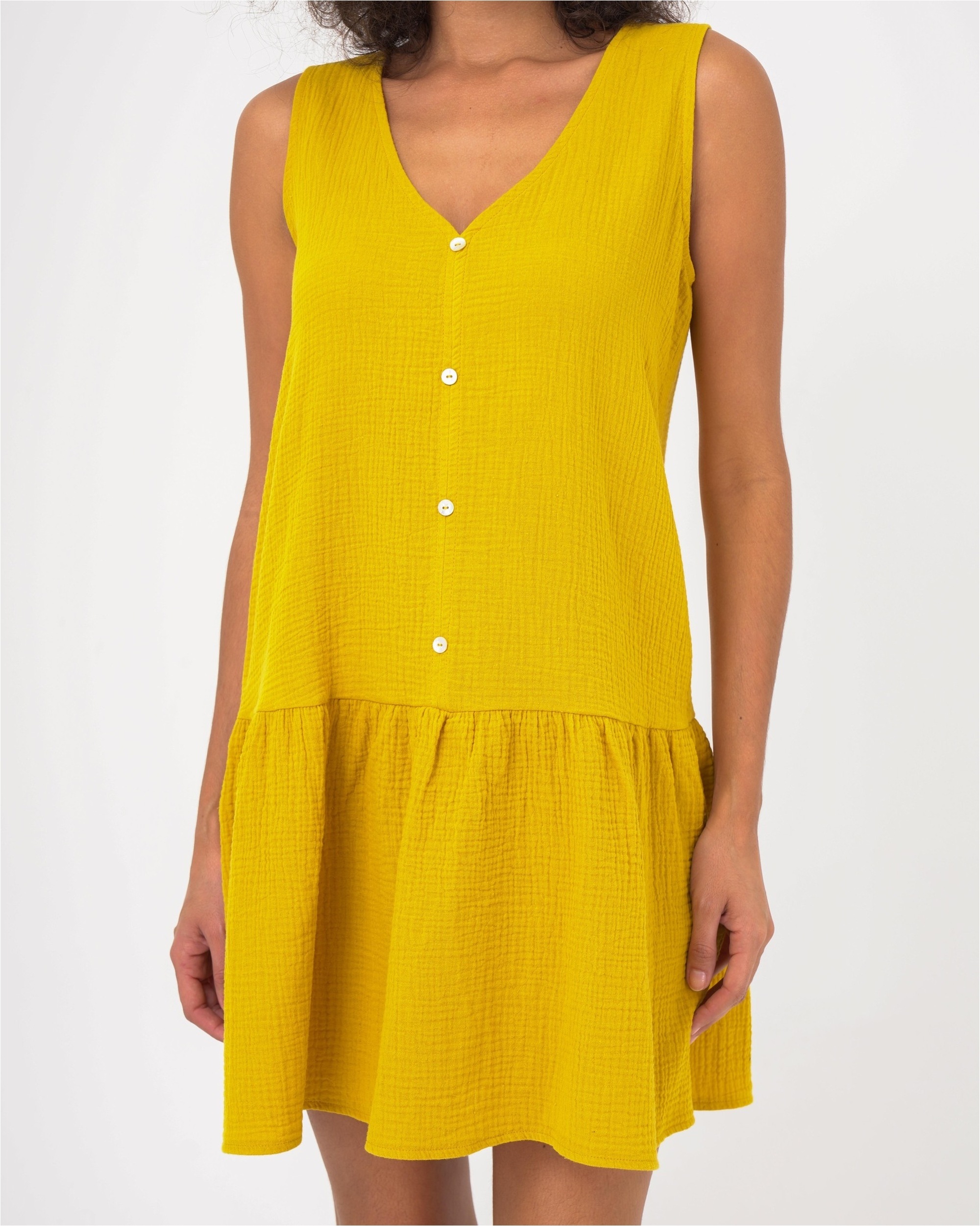 freshlions Jerseykleid "Penelope" 1 tlg. mit klassischem V-Ausschnitt günstig online kaufen