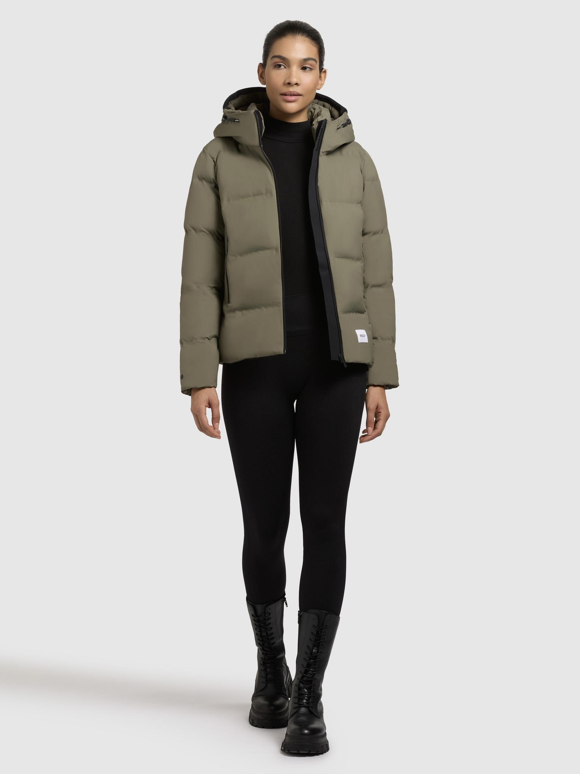 khujo Winterjacke »Liev-YM«, mit Kapuze, Warme gesteppte Damen Kapuzenjacke