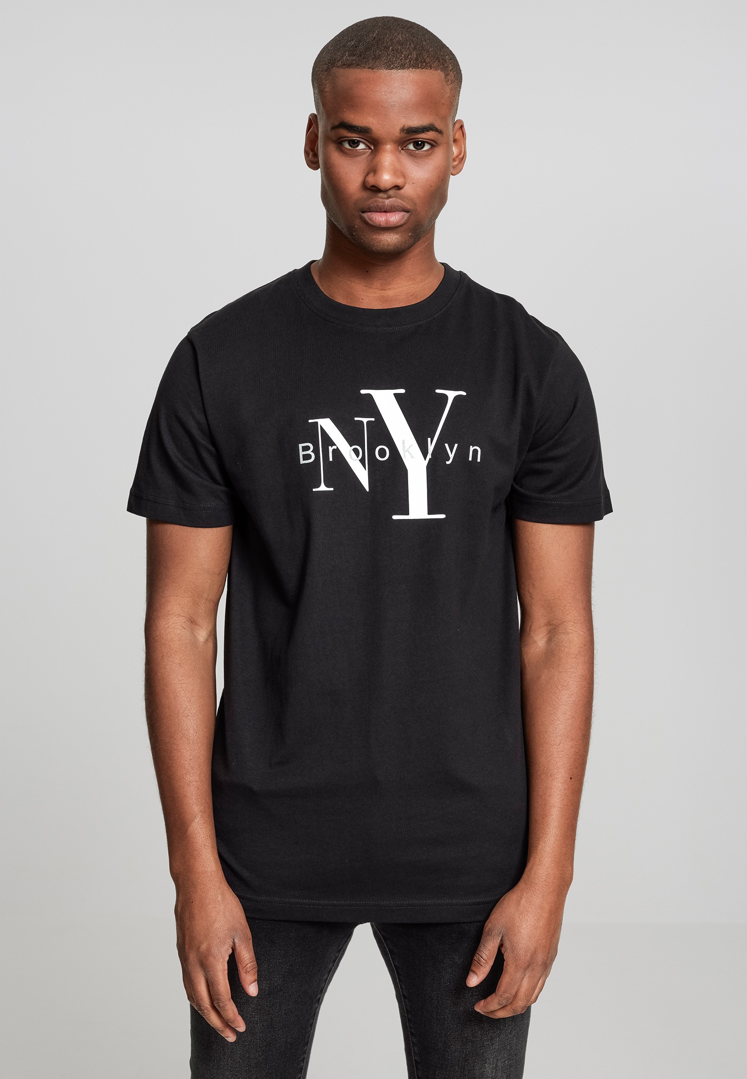 Mister Tee Herren T-Shirt 'Cash Money Records' – Figurnah, Rundhals, Großflächiges Motiv