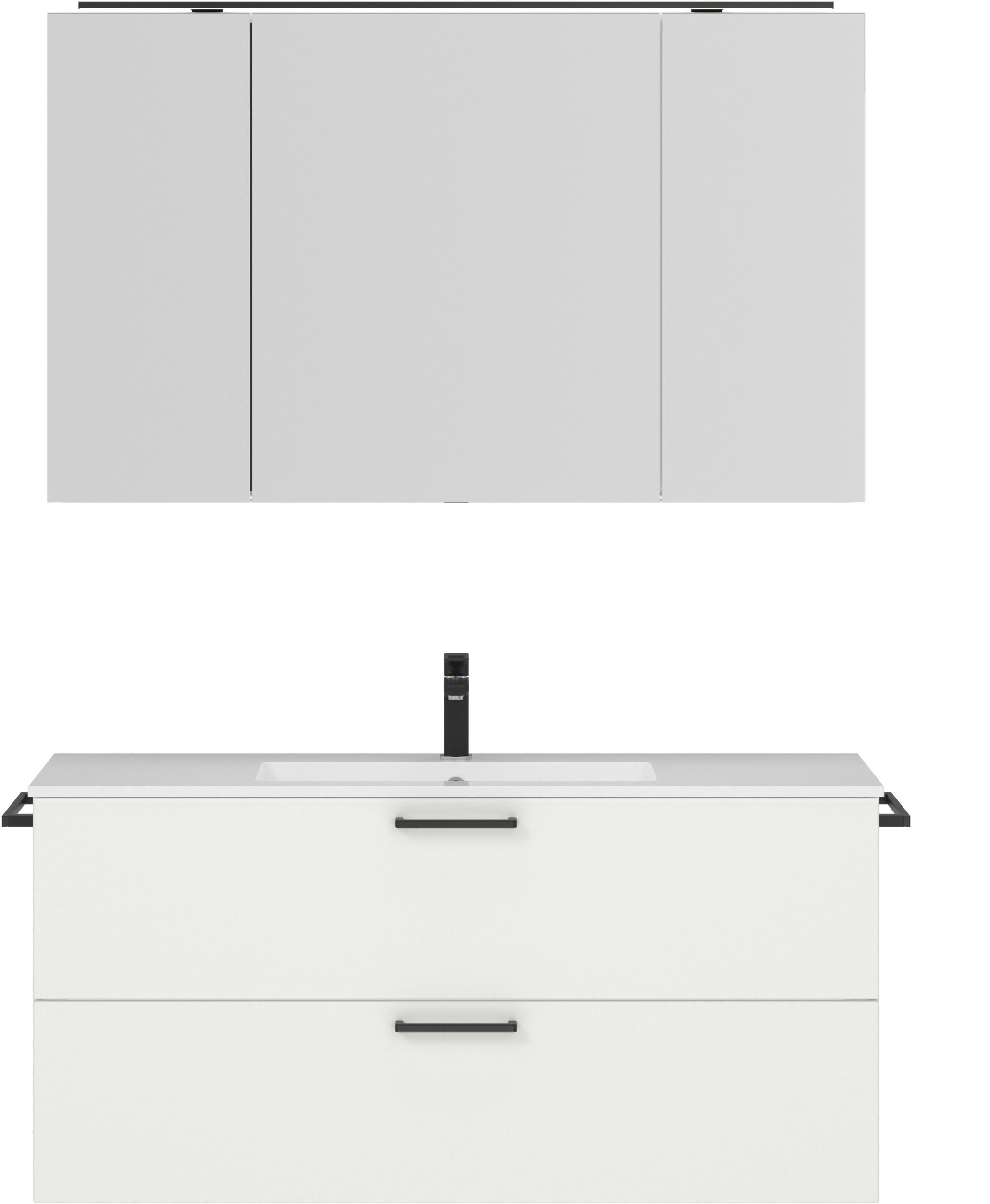 nobilia Badmöbel-Set "Tolvina" vormontiert, mit Soft-Close, 2 Stk. tlg. günstig online kaufen