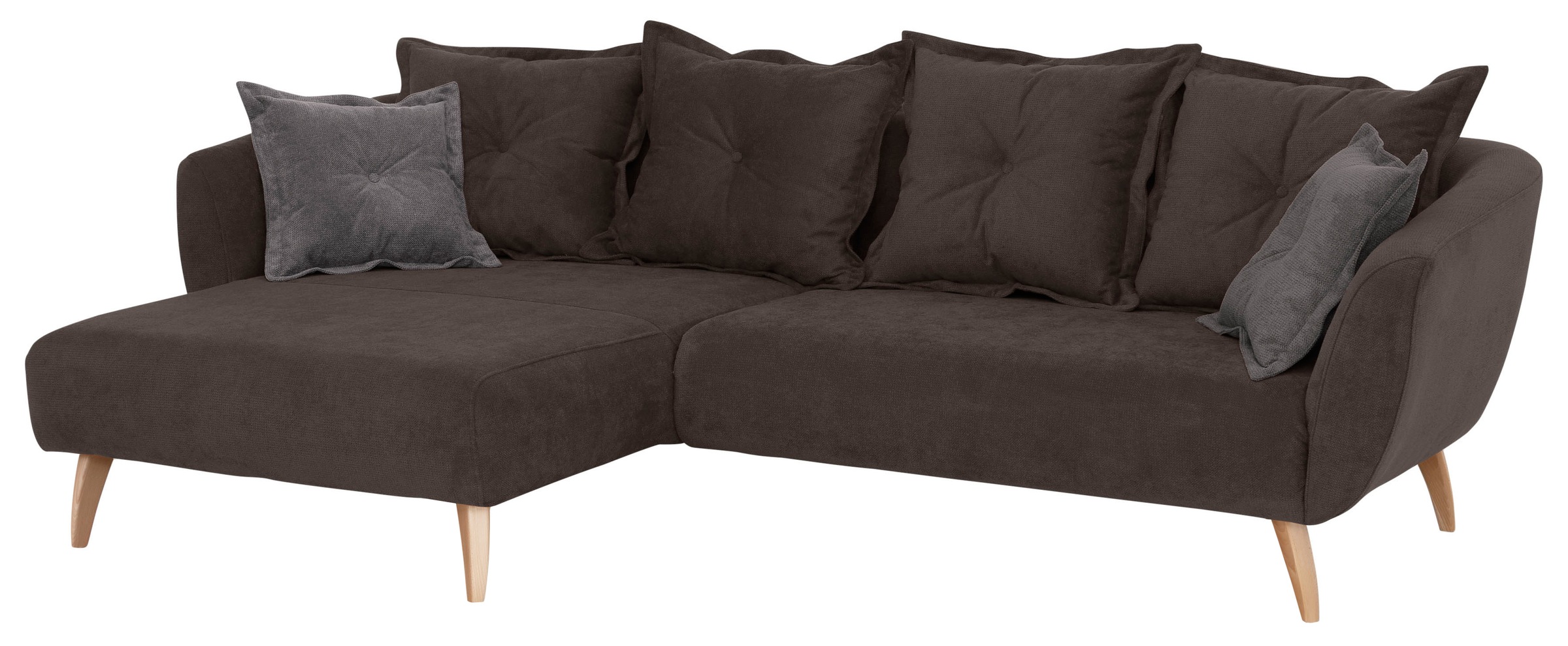 Home affaire Ecksofa "Baggio formschöne Polsterecke, bequem, Breite 277cm, günstig online kaufen