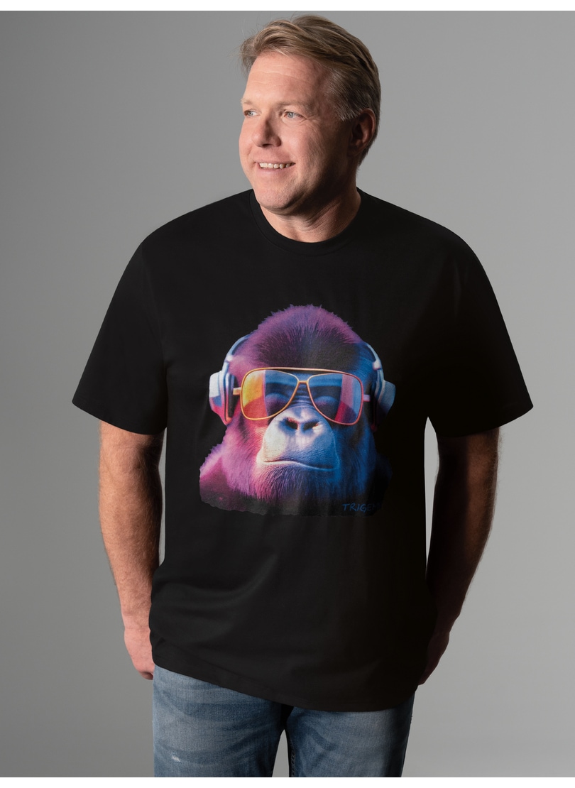 Trigema T-Shirt »TRIGEMA T-Shirt mit coolem Gorilla-Print«, (1 tlg.)