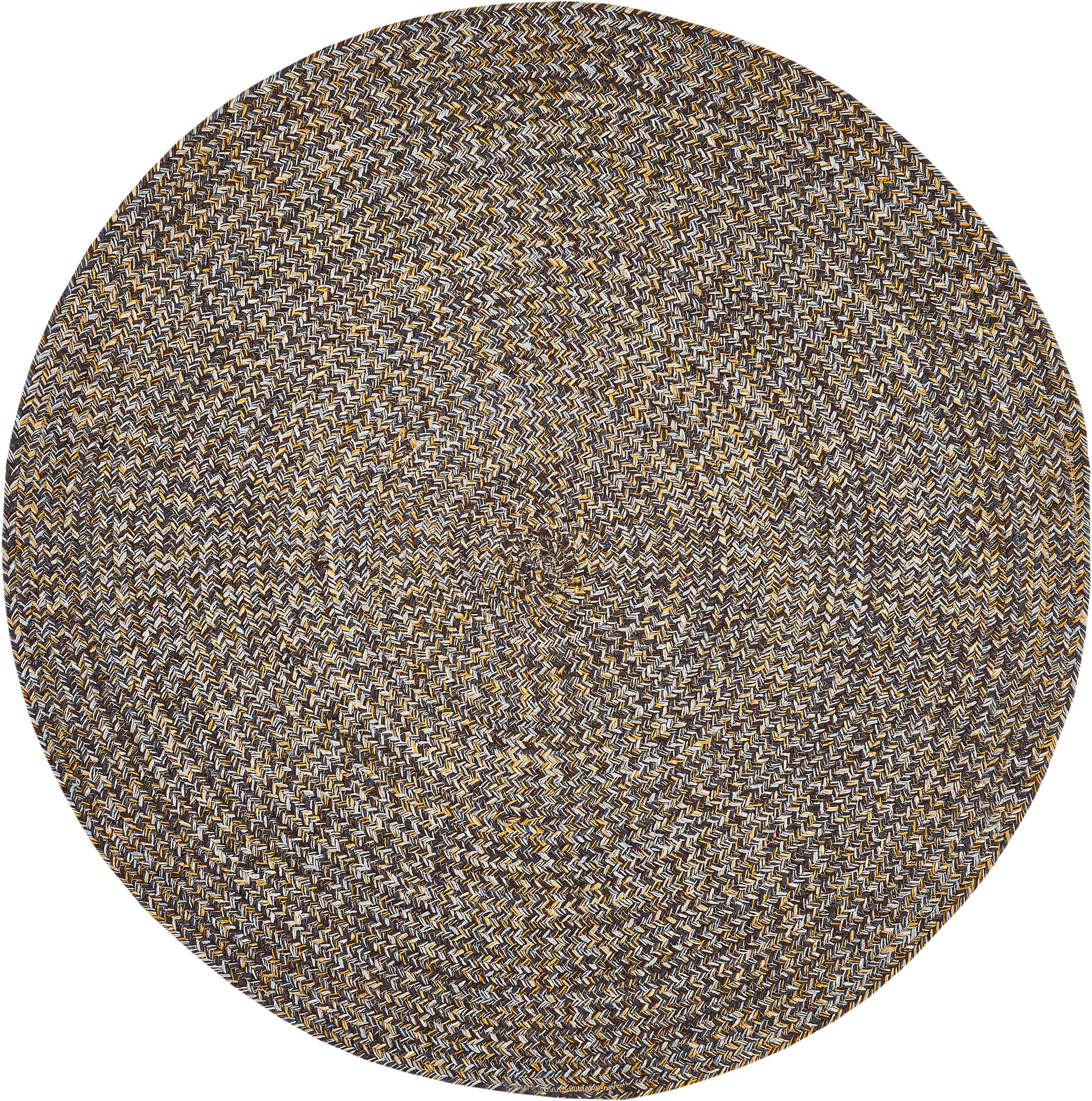 LUXOR living Teppich »Varberg«, rund, 5 mm Höhe, Handweb Teppich, meliert, reine Baumwolle, handgewebt