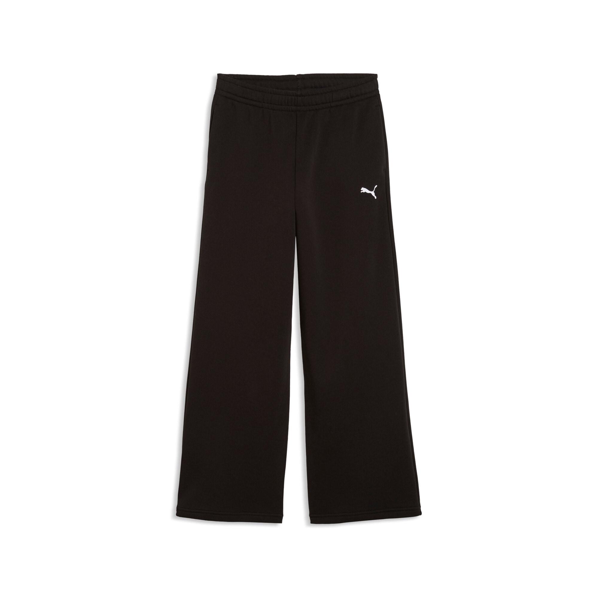 PUMA Trainingshose »ESS WIDE LEG PANTS TR G«  aus Baumwollmischung, mit Eingrifftaschen, Regular Fit