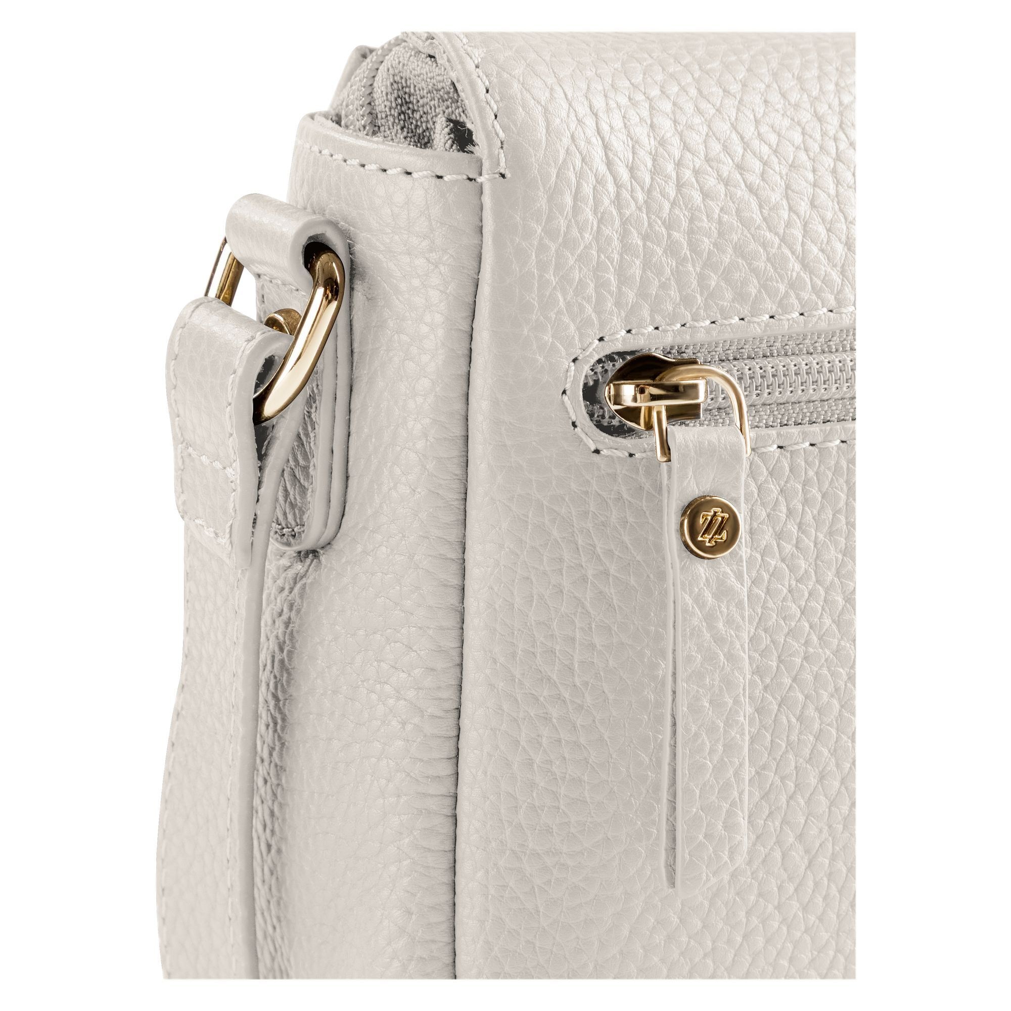 Lazarotti Umhängetasche »Bologna Leather Crossbody Umhängetasche Leder 25 cm«