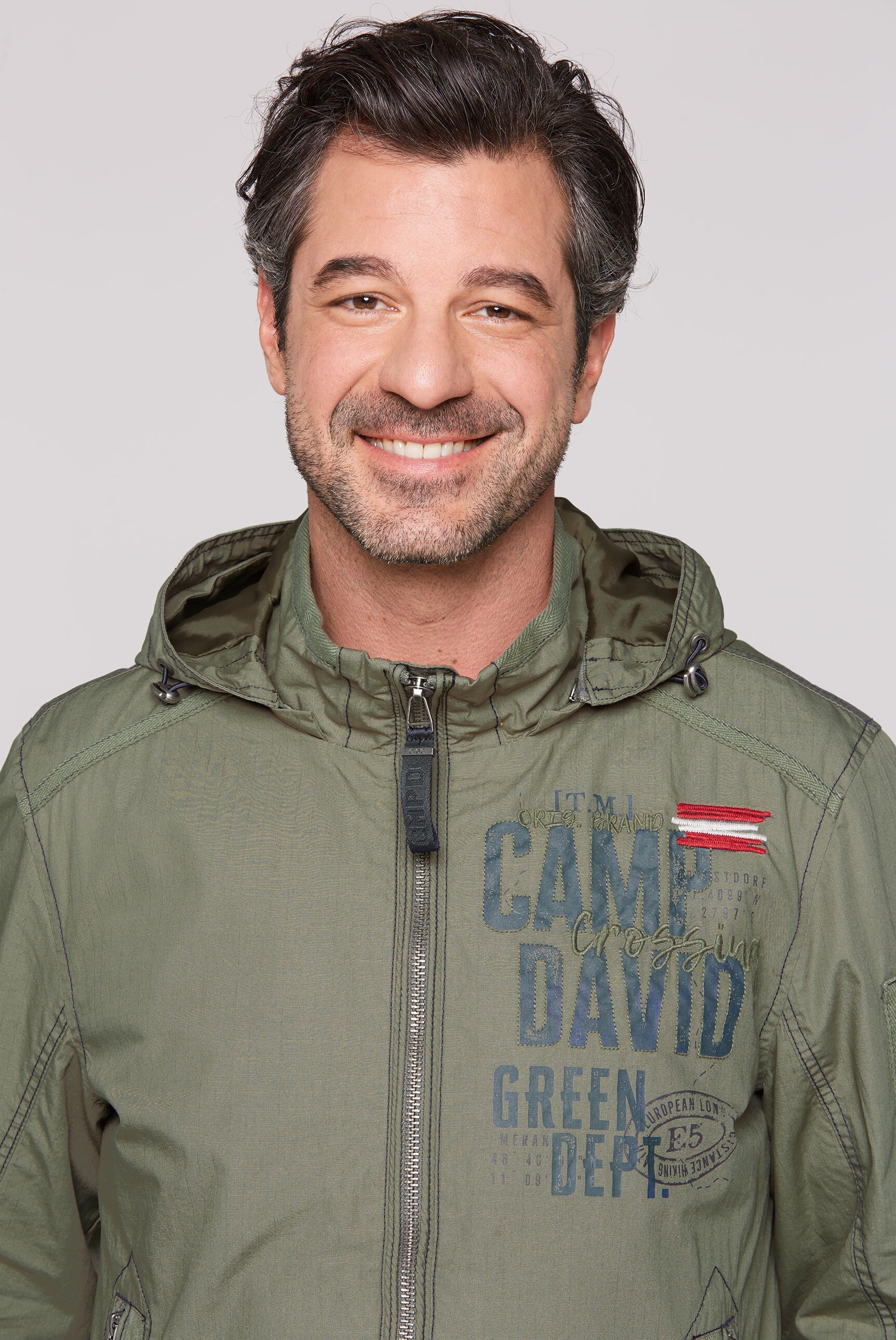 CAMP DAVID Outdoorjacke, mit Kapuze, mit Ärmeltasche