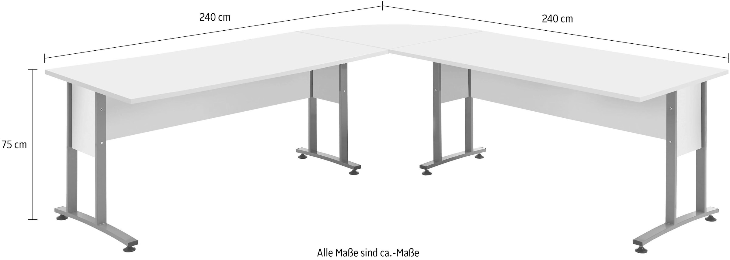 FMD Eckschreibtisch »Calvi«