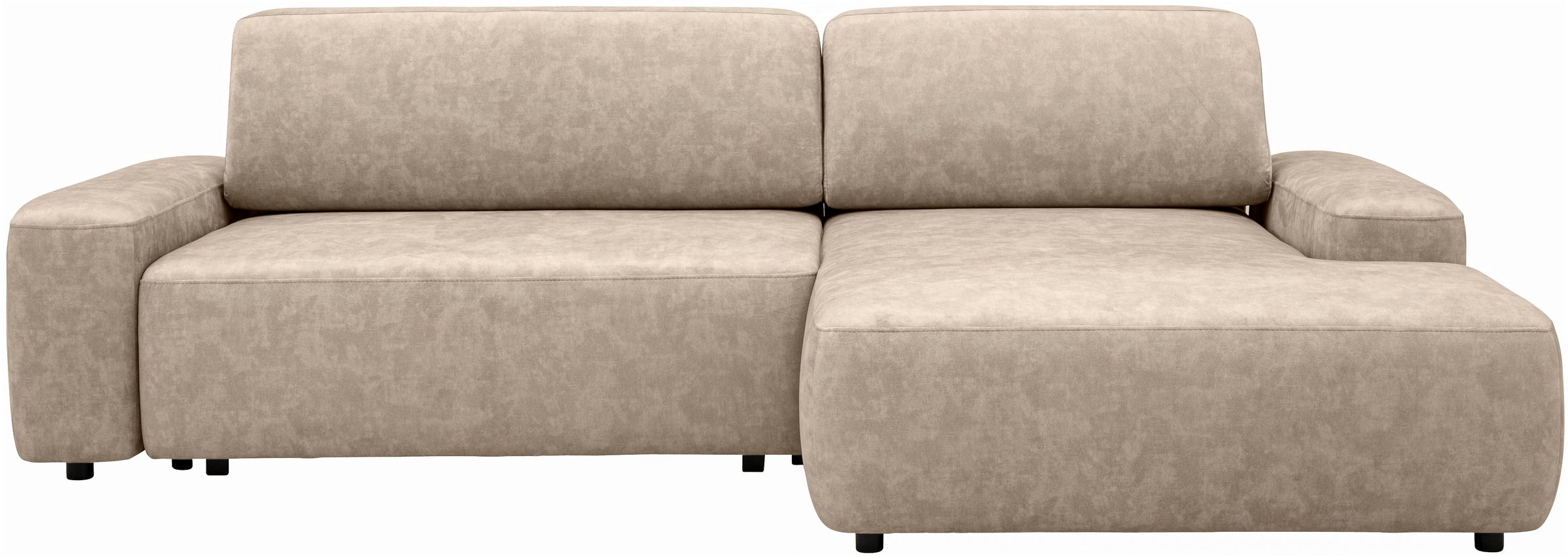 Home affaire Ecksofa "TORGE (264cm), Schlafsofa in Cord, Samtvelours o Stru günstig online kaufen
