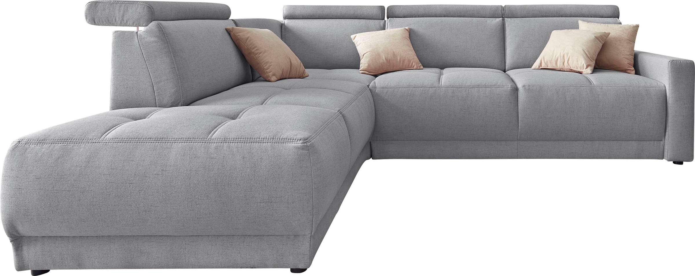 DOMO collection Ecksofa "Ava, moderne Sitzheftung mit toller Doppelnaht, ko günstig online kaufen
