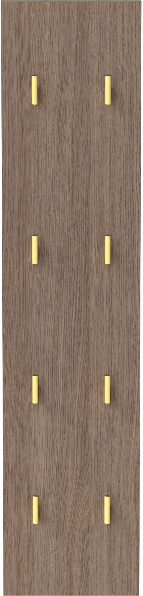 Schildmeyer Garderobenpaneel »Glenn, Made in Germany, Breite 24,5 cm, Solide Verarbeitung« 1 Stk. tlg. Trendfarbe Nussbaum & goldfarbene Kleiderhaken, Made in Germany