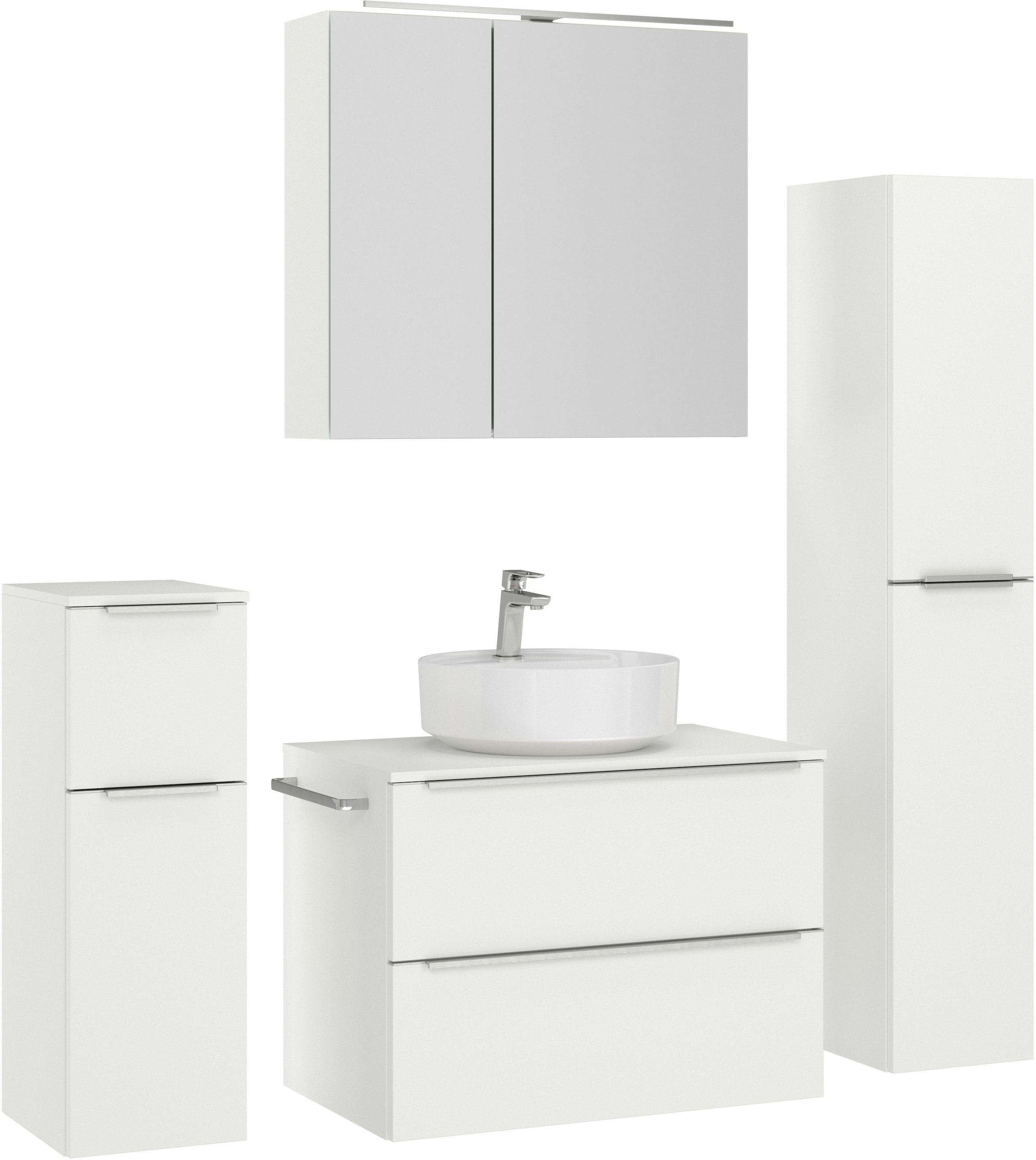 nobilia Badmöbel-Set "Alvene", (4 St., vormontiert, mit Soft-Close), inkl. günstig online kaufen