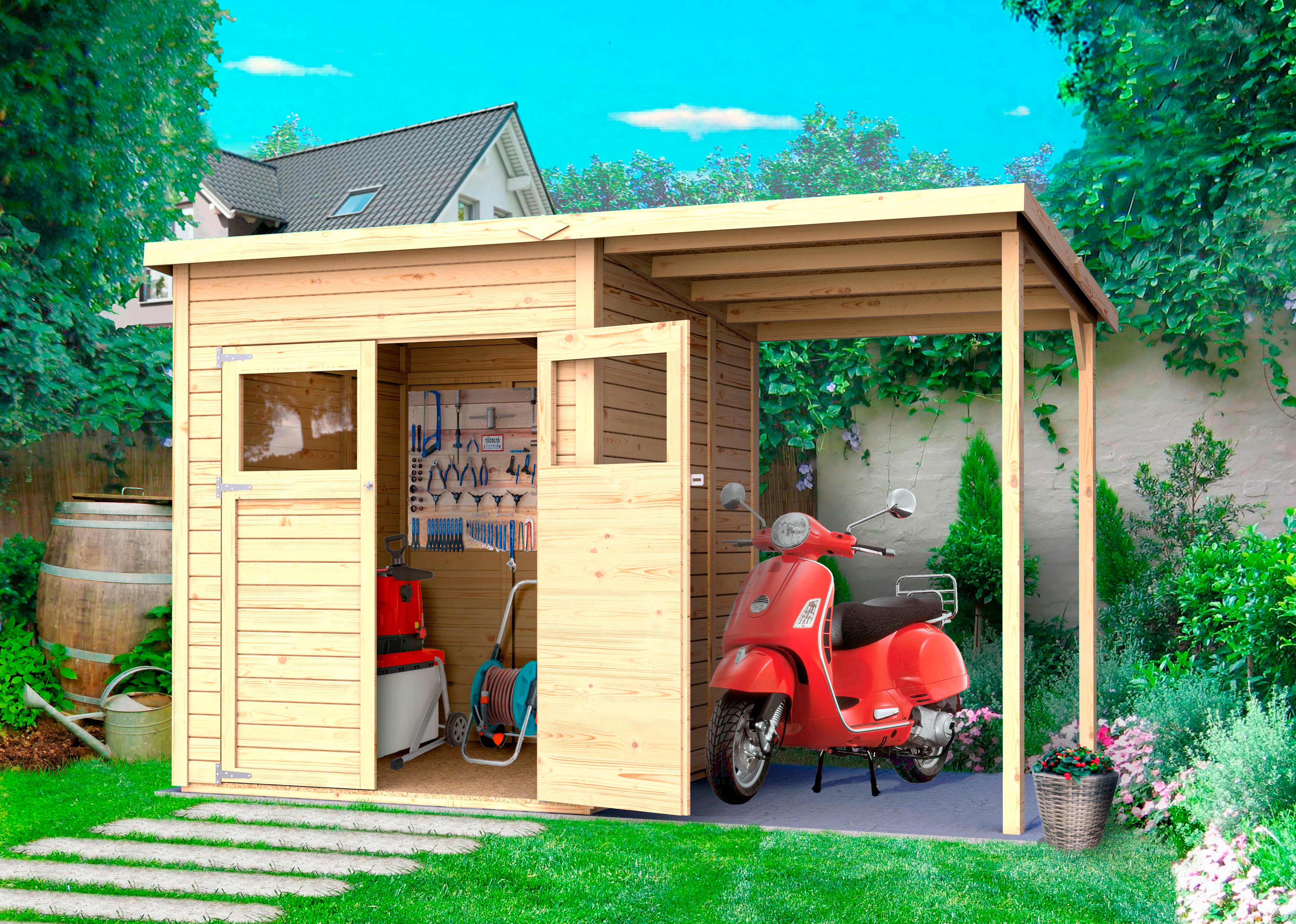 Thumbnail - KONIFERA Gartenhaus "Amrum 2" Inklusive Fussboden