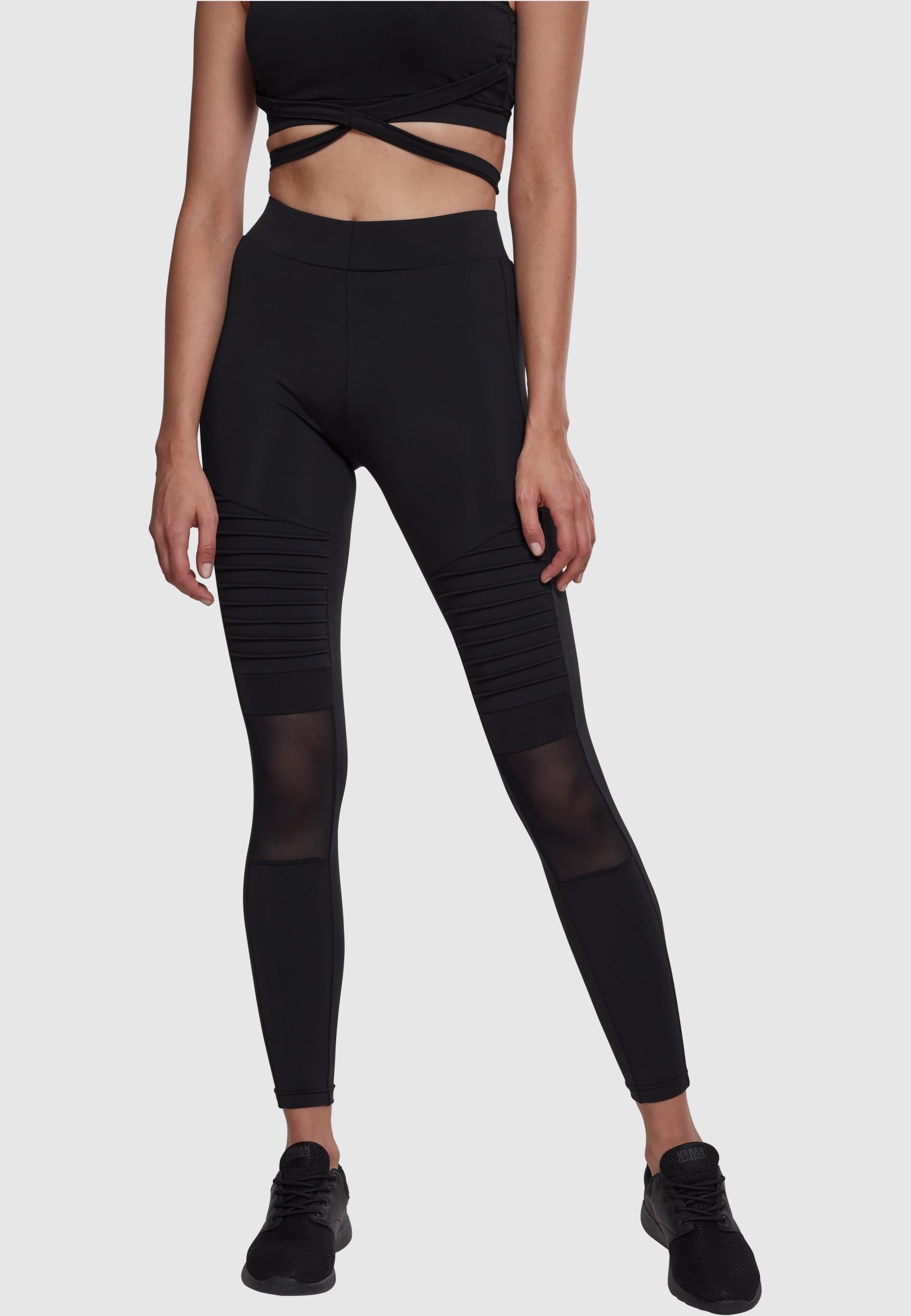 URBAN CLASSICS Leggings »Urban Classics Damen Ladies Tech Mesh Biker Leggings«, (1 tlg.)