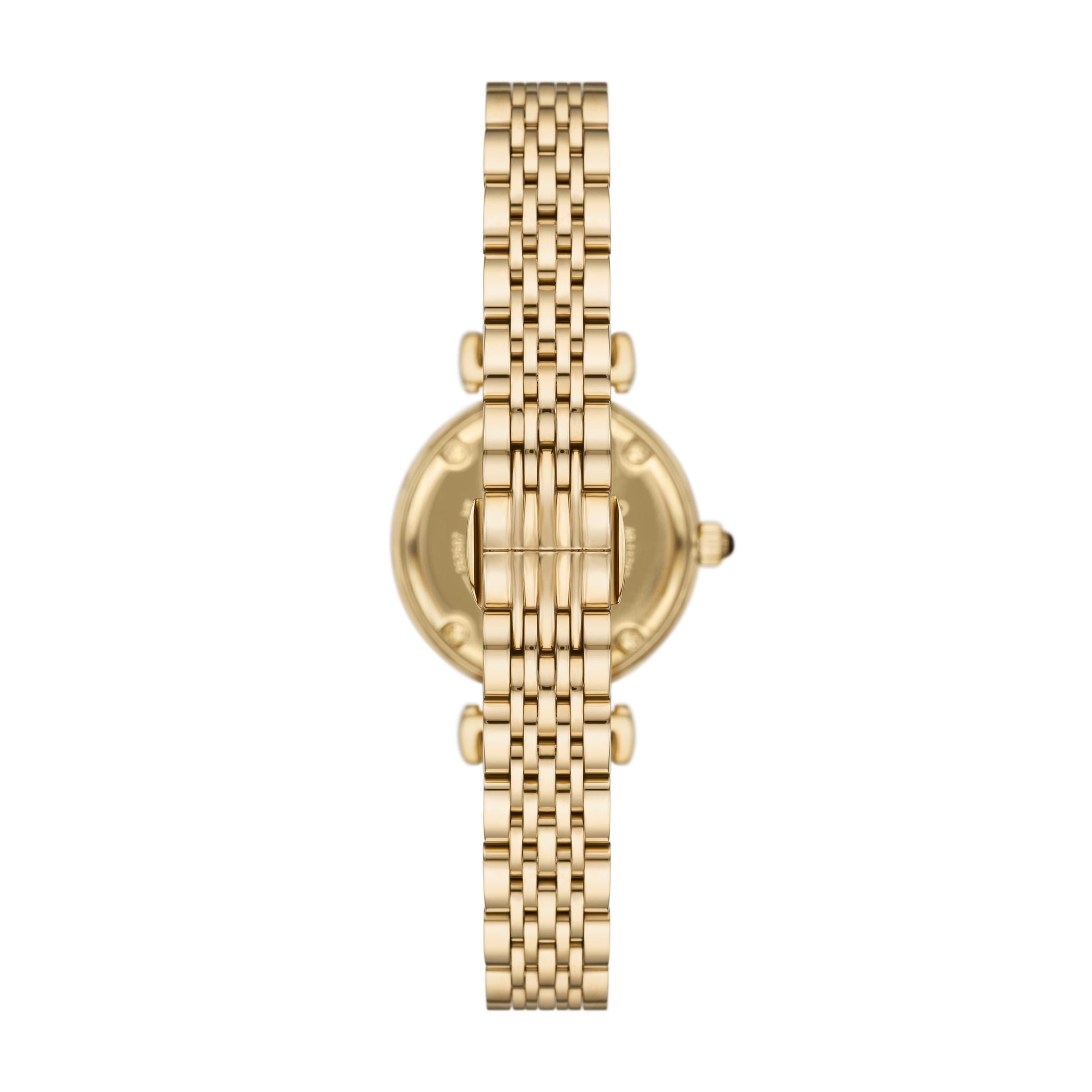 Emporio Armani Quarzuhr, Armbanduhr, Damenuhr, Edelstahlarmband, analog, Tigerauge