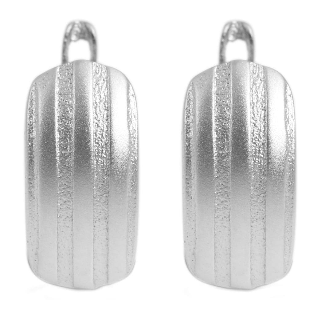 Adelia´s Paar Creolen »Neuheit 2025 - Damen Creolen aus mattem 925 Sterling Silber«