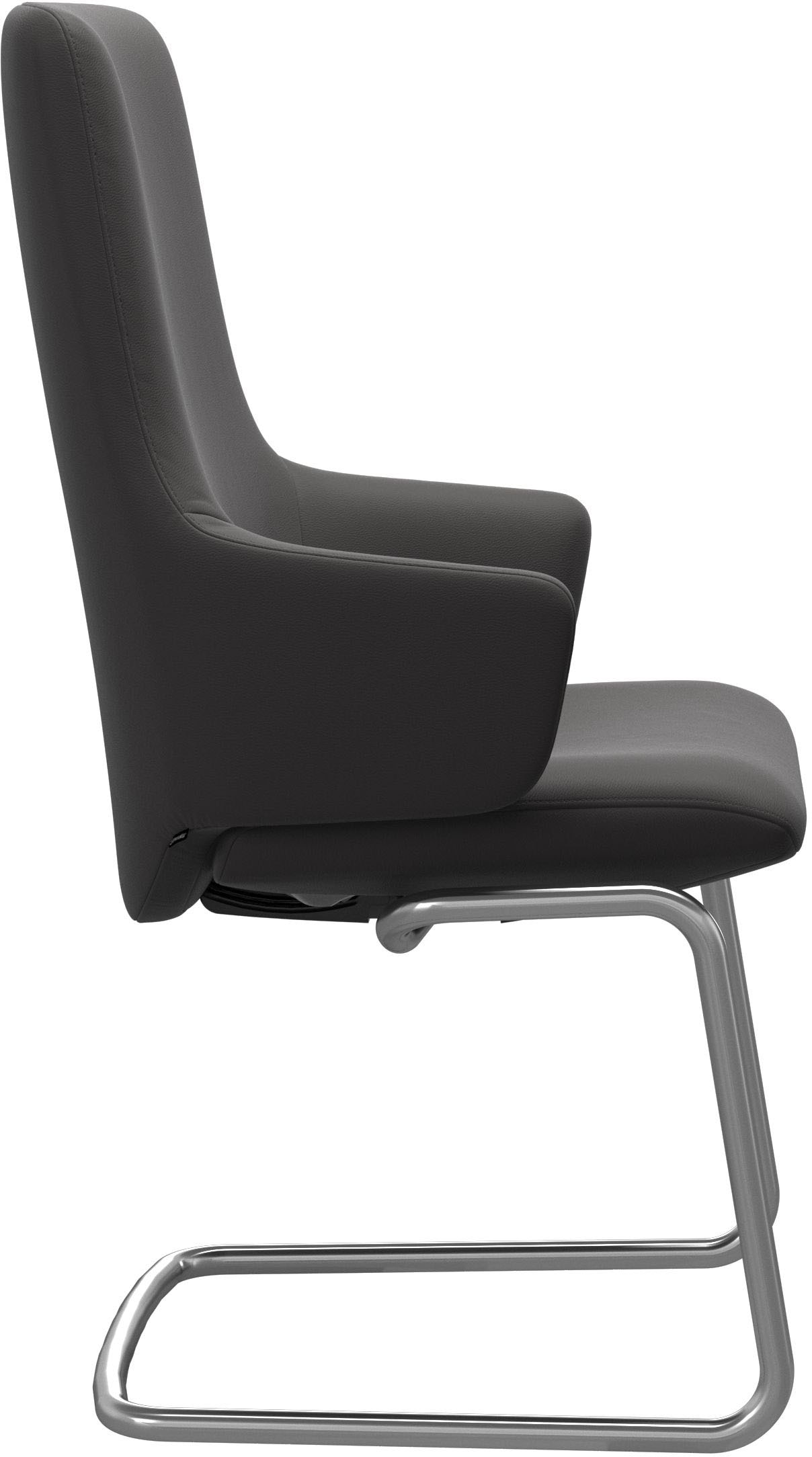 Stressless® Polsterstuhl »Laurel«, Leder PALOMA, High Back mit Armlehne, Größe L, mit Beinen aus Stahl in Chrom matt