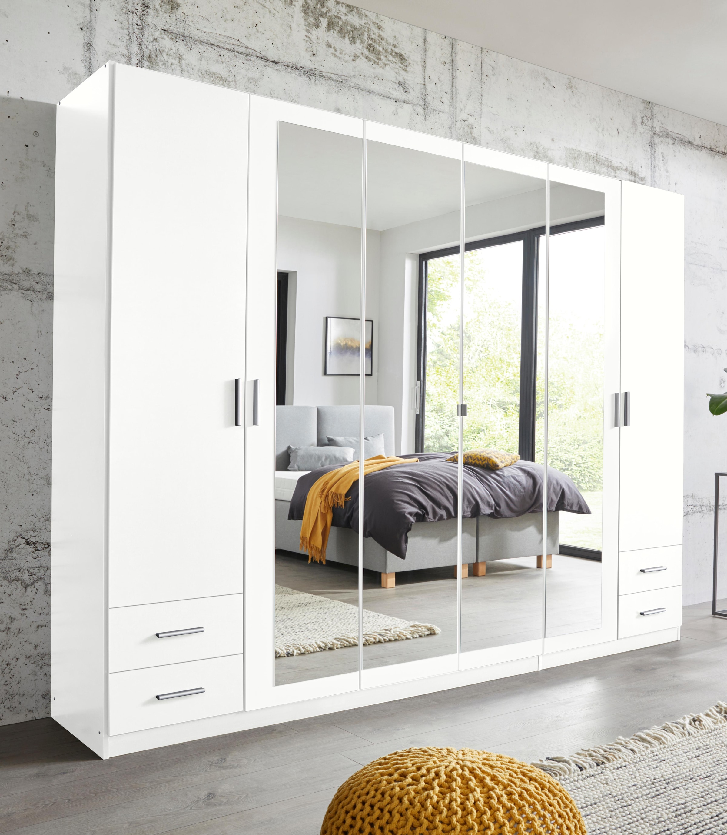 rauch Drehtürenschrank »Flexx«, mit 4 Schubkästen