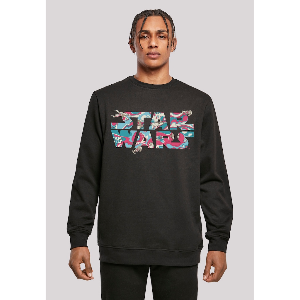 F4NT4STIC Kapuzenpullover »Star Wars Wavy Ship Logo«