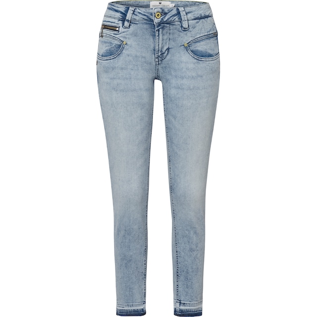 Knopf mit BAUR bestellen Porter | Freeman T. ornamental gemustertem online Skinny-fit-Jeans,