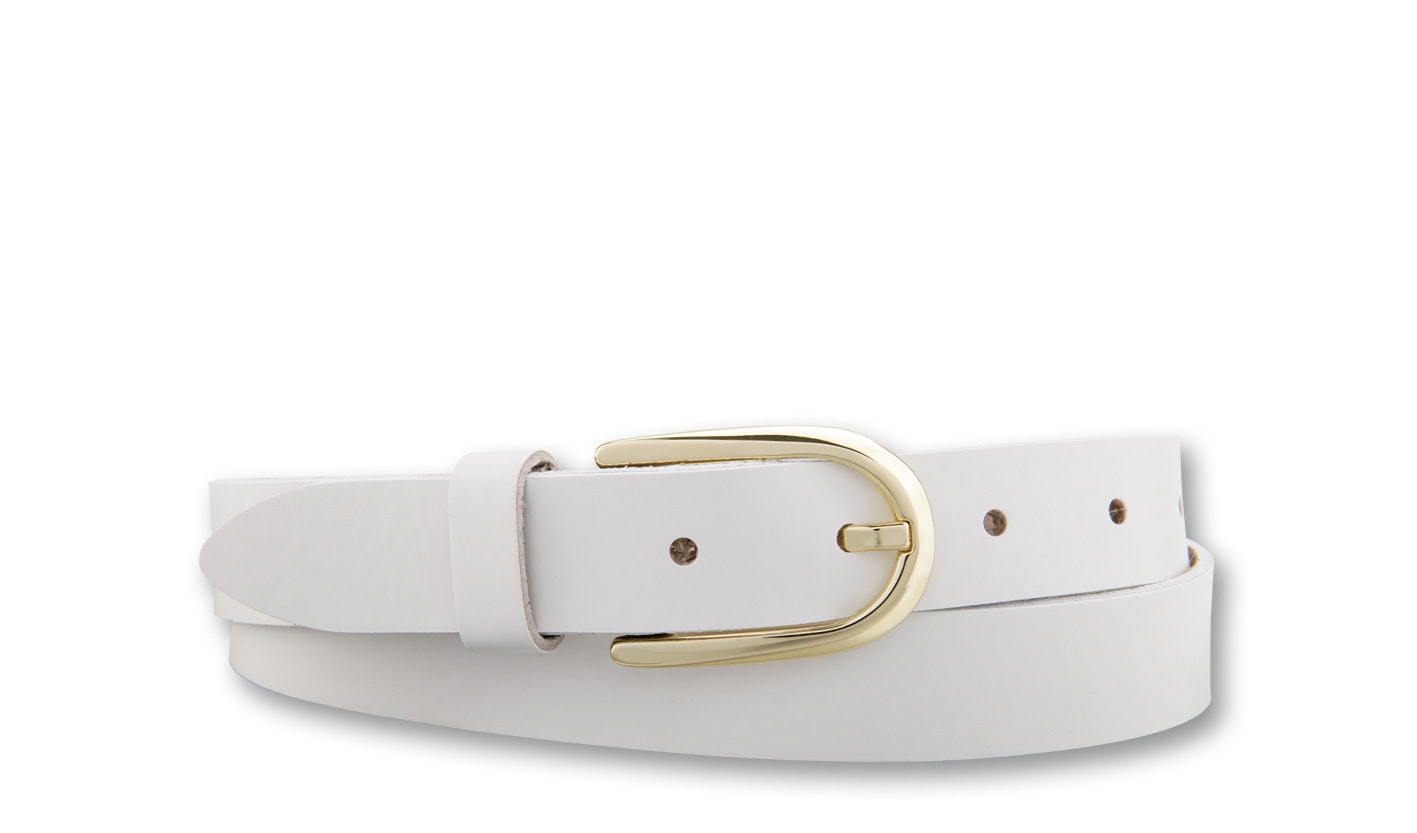 BERND GÖTZ Ledergürtel "Ledergürtel im schmalen Stil mit Goldschließe" günstig online kaufen