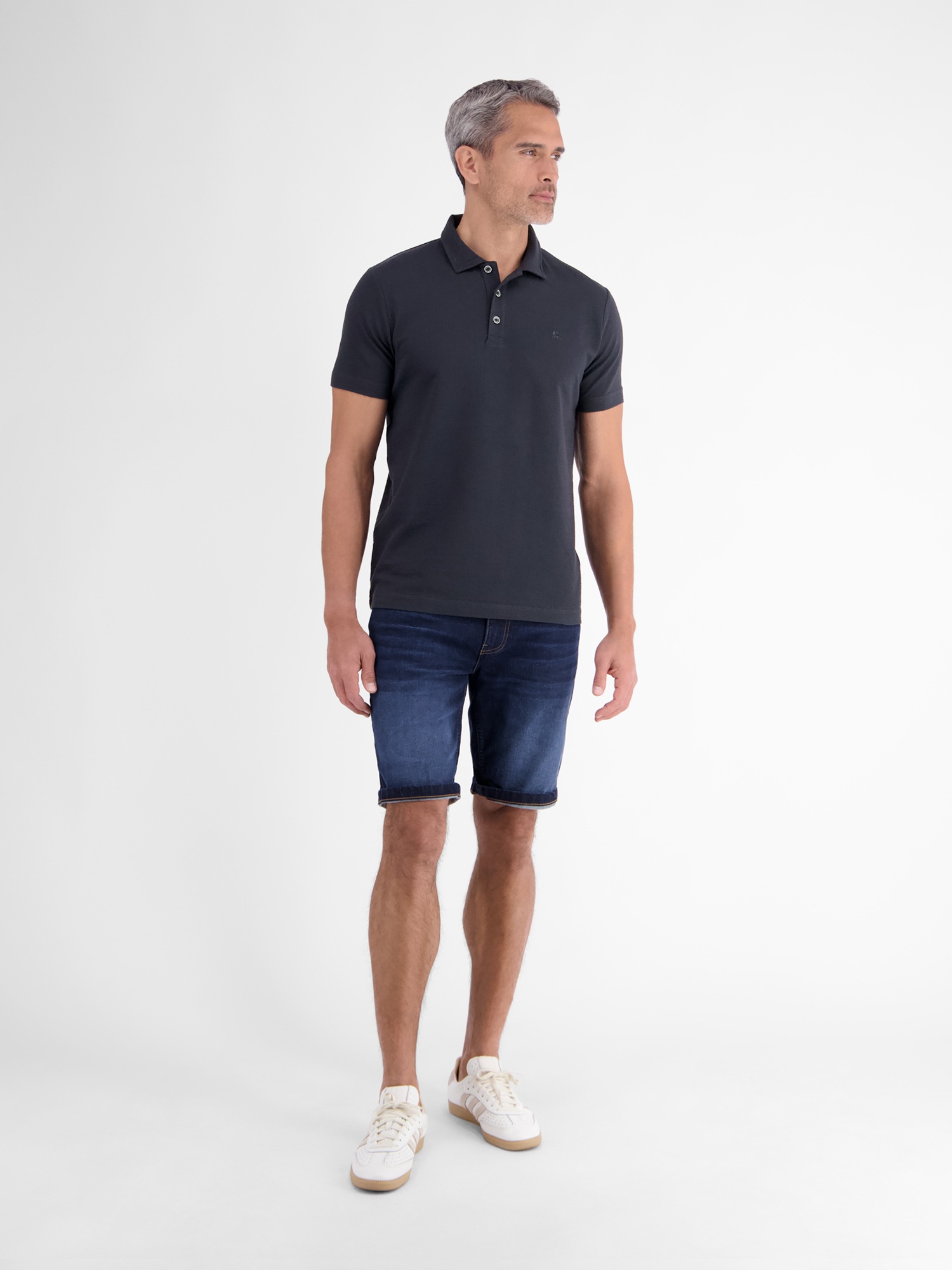 LERROS Poloshirt »Poloshirt in weicher Seersucker-Qualität mit Brusttasche«
