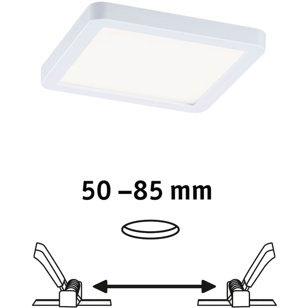 Paulmann LED Bad-Einbauleuchte »Areo«, Schutzart IP44, Gr. 11,8 x 11,8 cm, inkl. LED Leuchtmittel