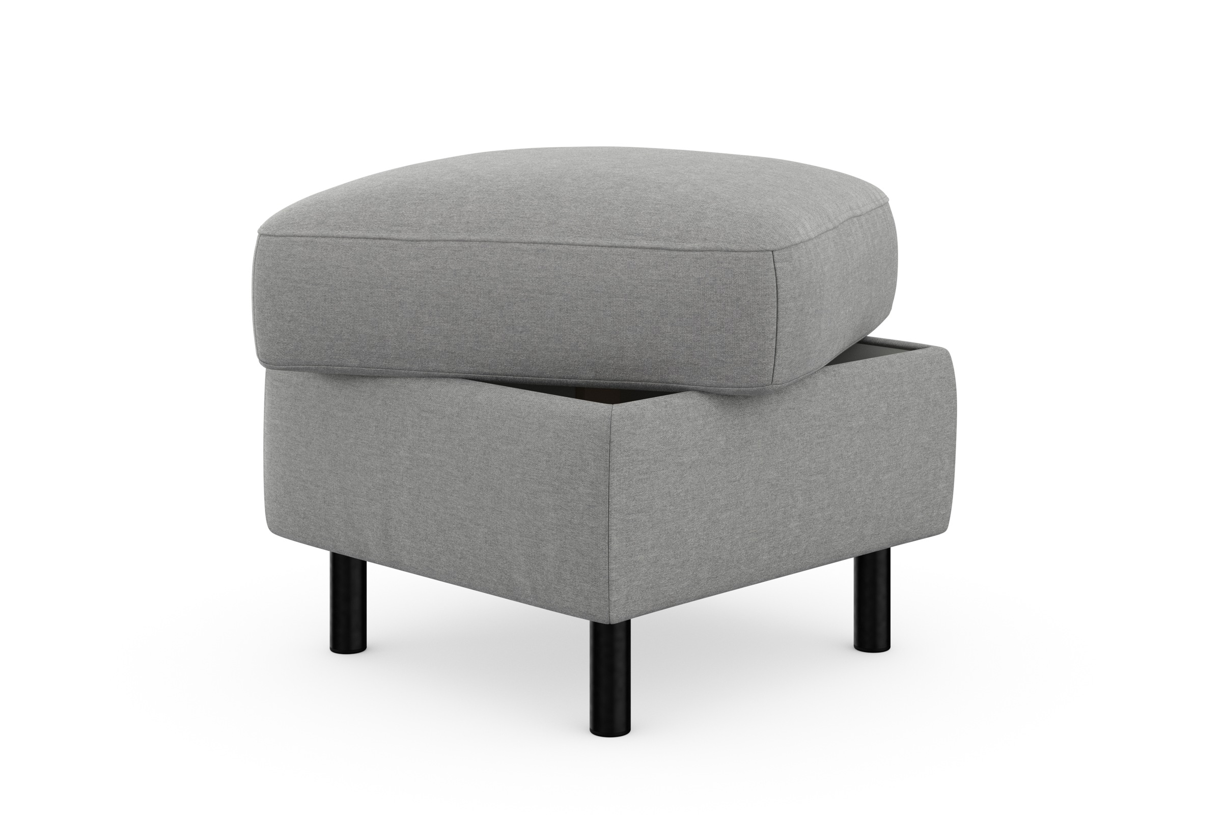 sit&more Stauraumhocker »Sinatra«, Sitzfläche ist abnehmbar, mattschwarze Metallfüße